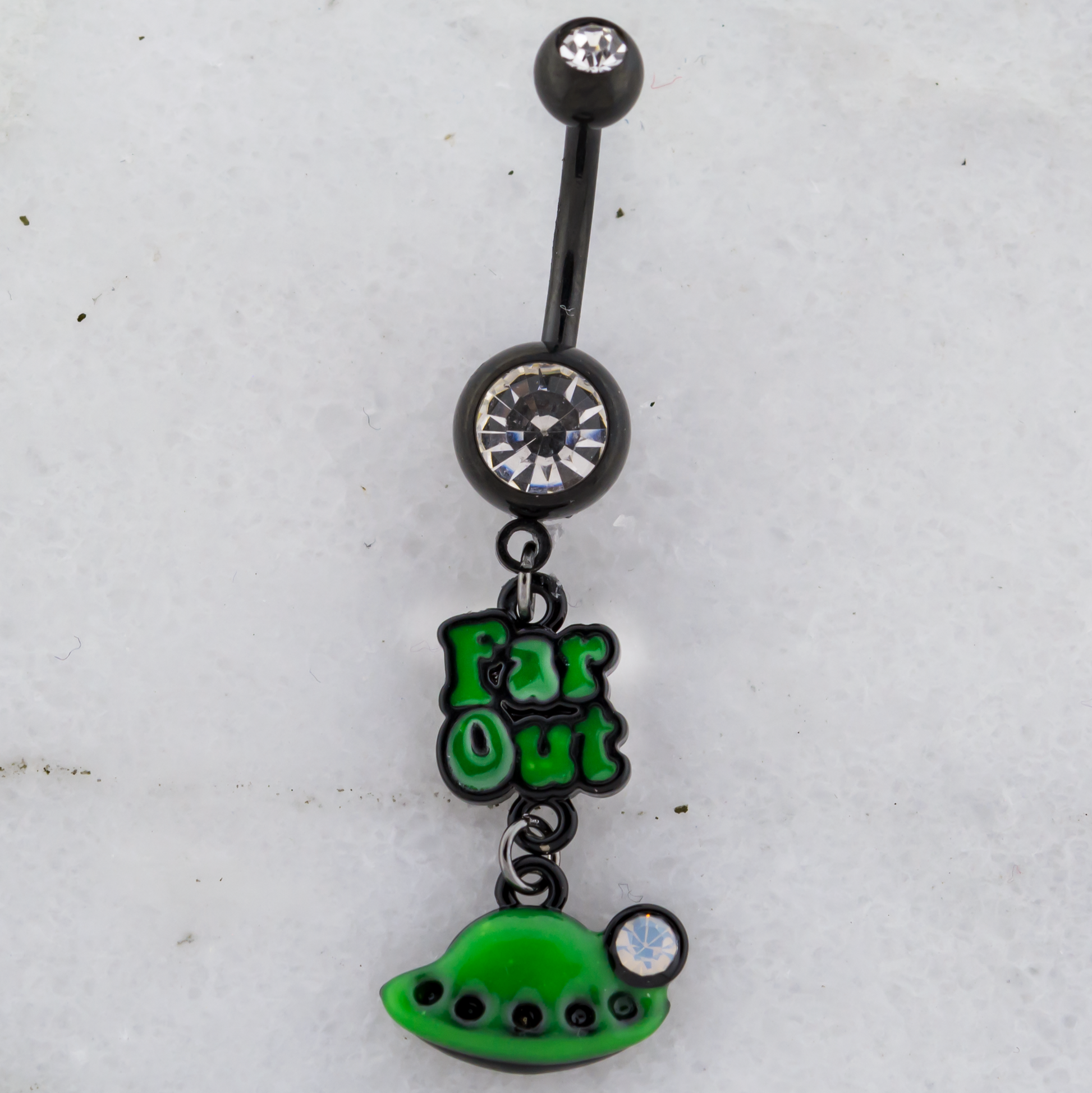 14G Far Out Alien Navel Ring - Pierced Addiction