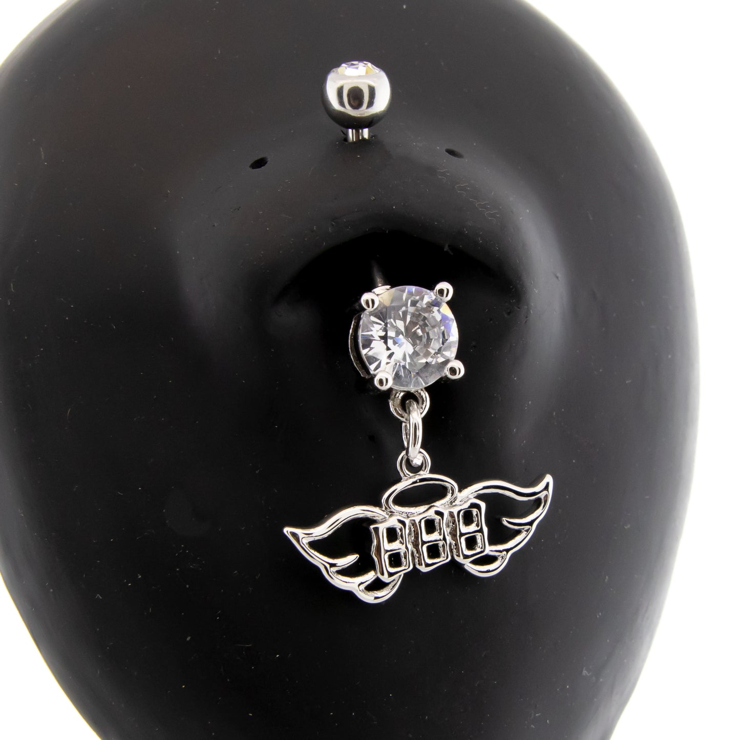 14G Angel Number Navel Ring - Pierced Addiction