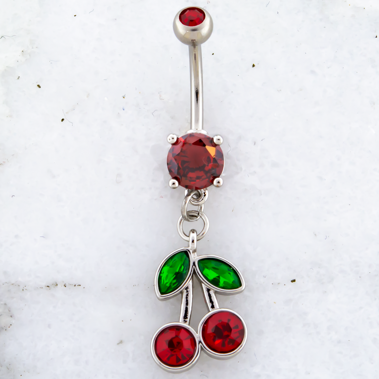 14G Gem Cherry Navel Ring