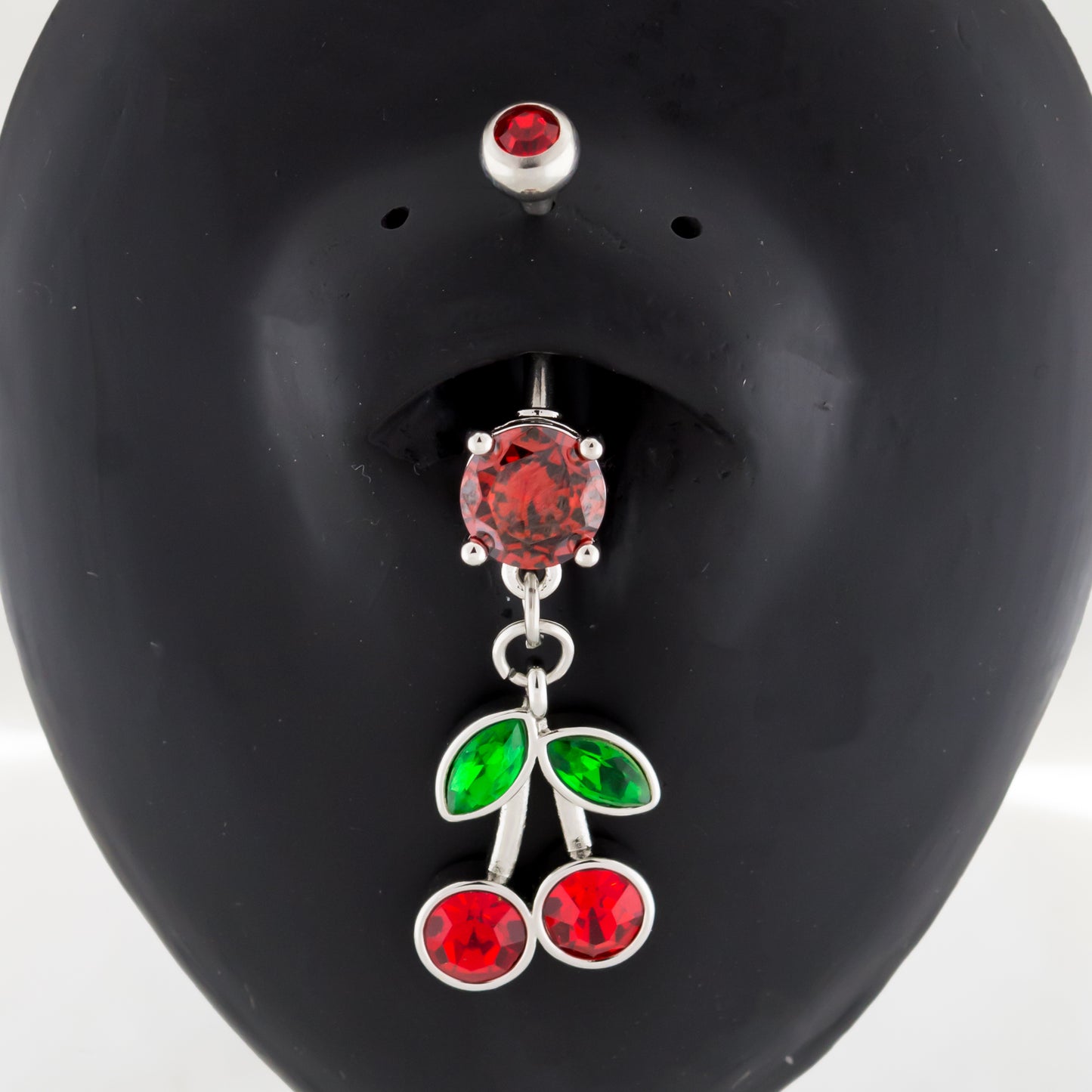 14G Gem Cherry Navel Ring