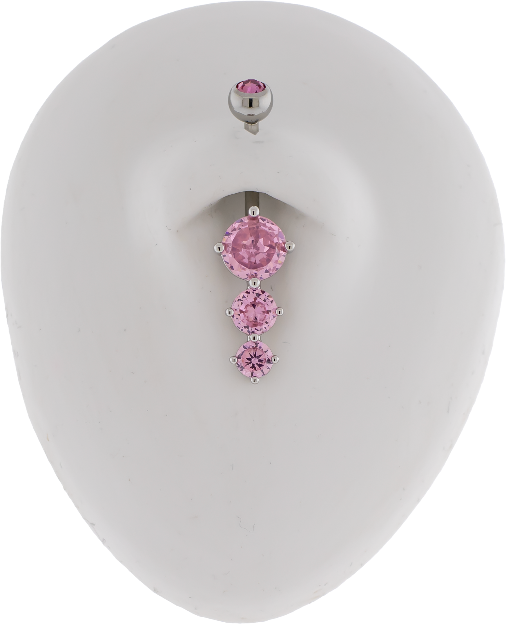 14G Cascading Round Gems Navel Barbell - Pierced Addiction