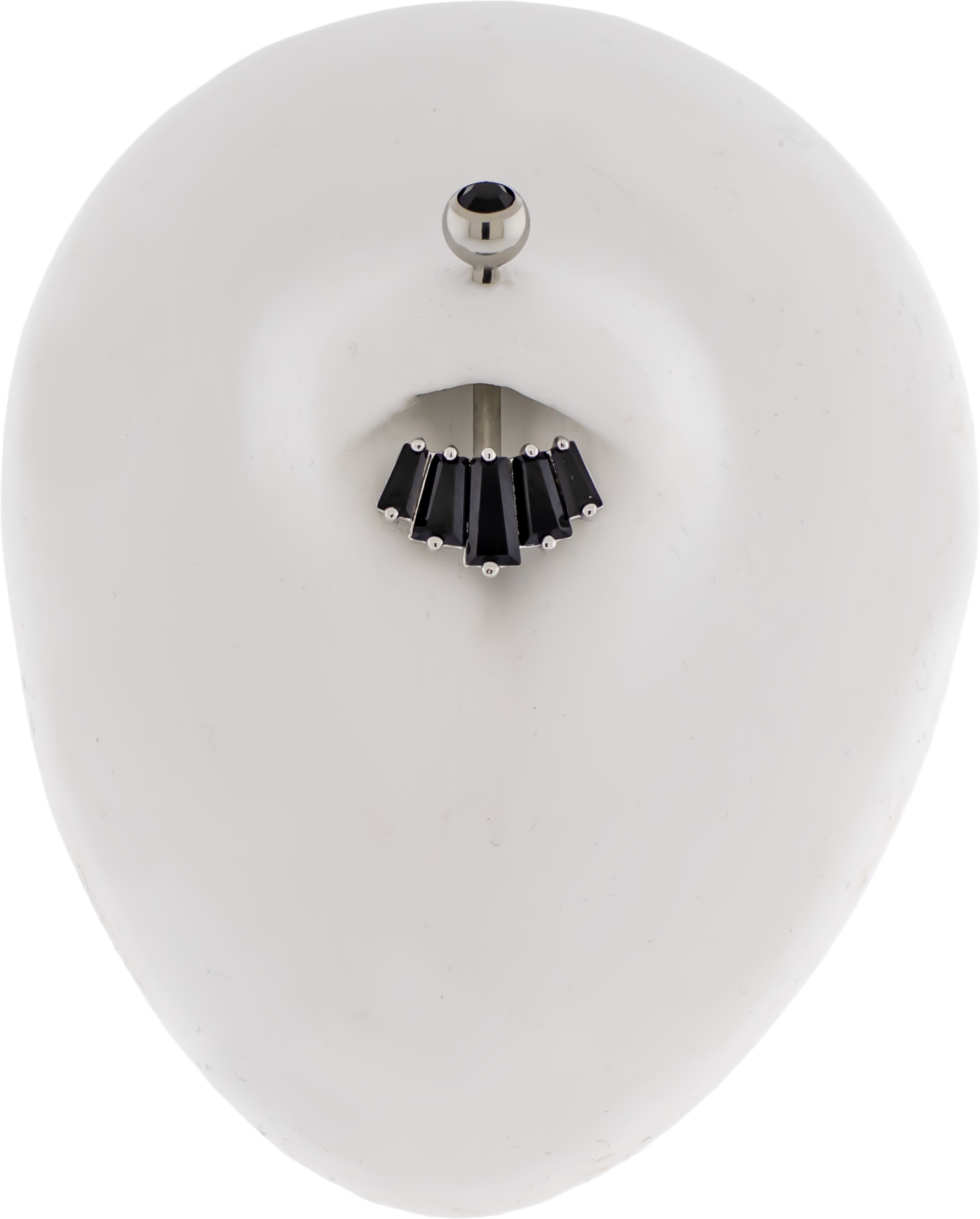 14G Fanned Baguette Navel Barbell - Pierced Addiction