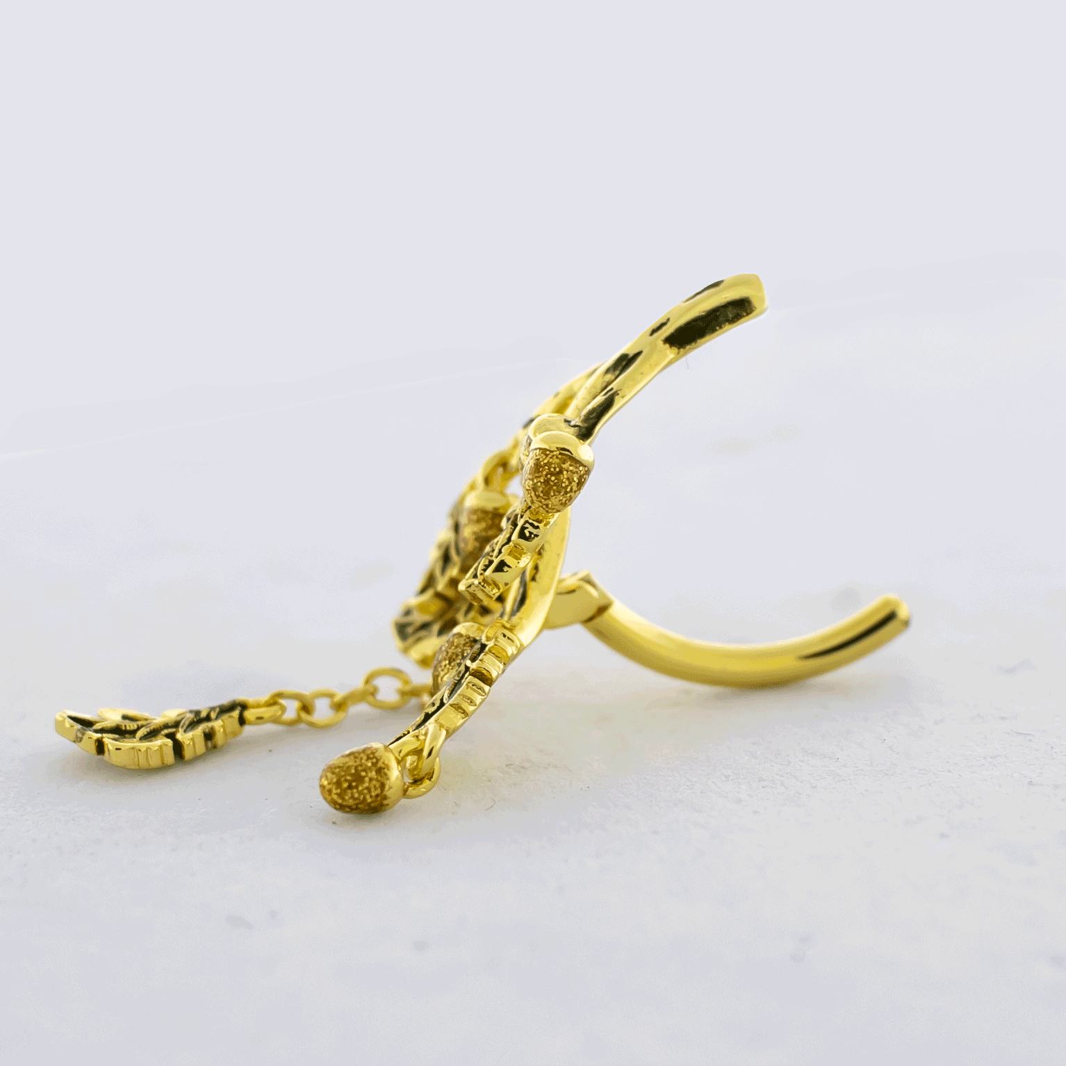 14G Gold PVD Autumn Navel Clicker