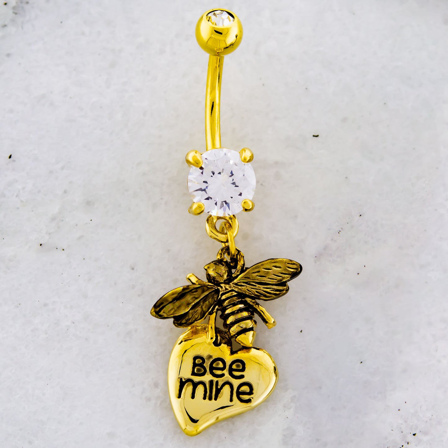 14G Bee Mine Navel Ring - Pierced Addiction