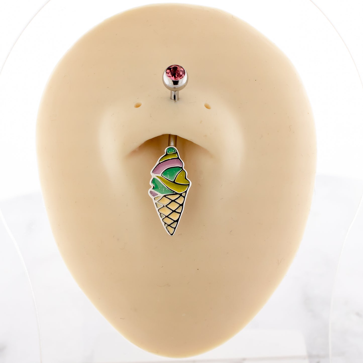 14G Glitter Ice Cream Navel Ring