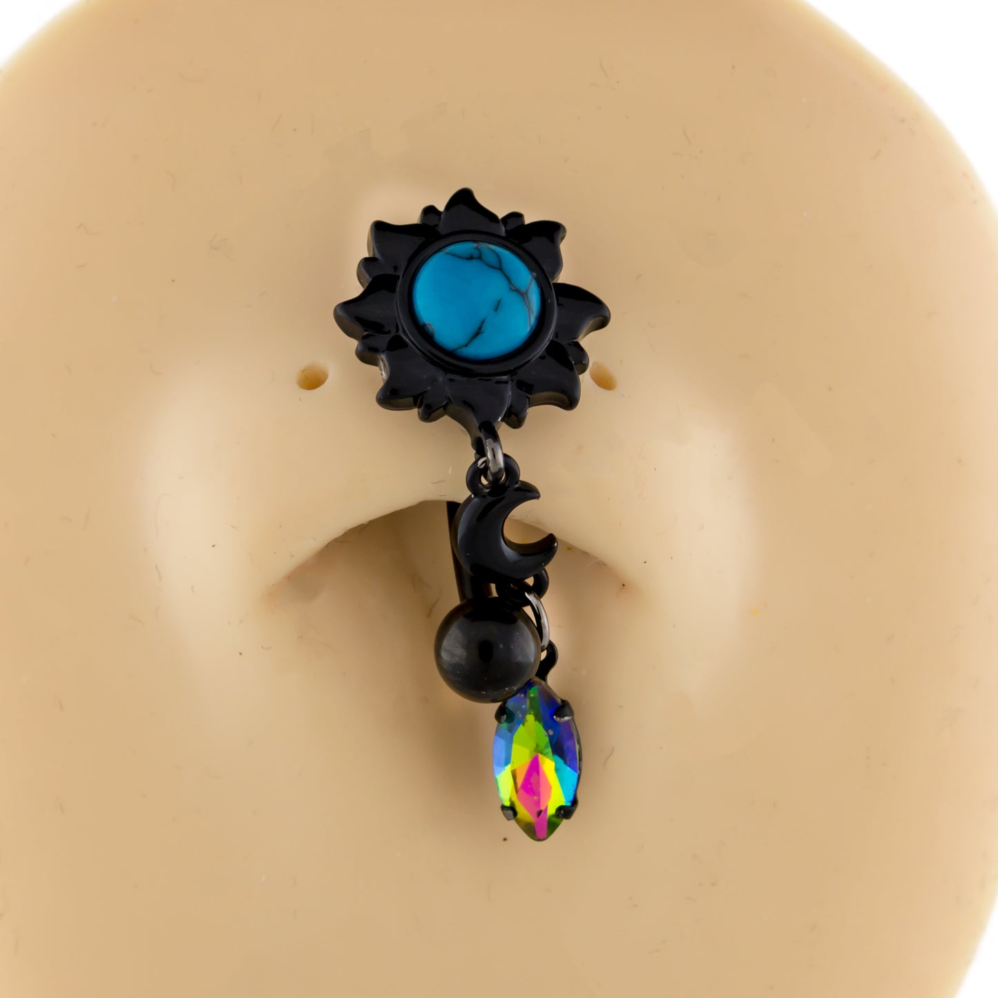 14G Top Drop Celestial Navel Ring - Pierced Addiction