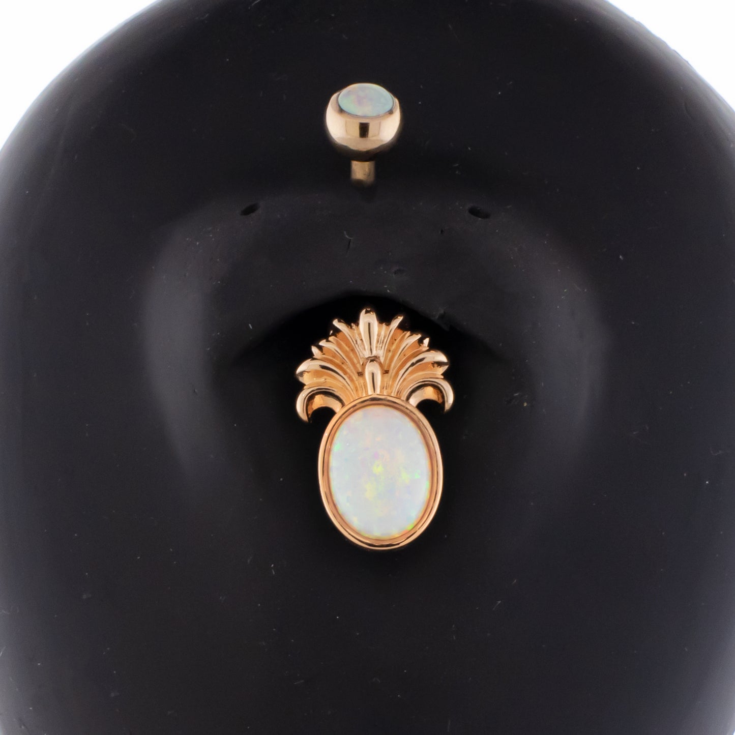 14G Opal Pineapple Navel Ring