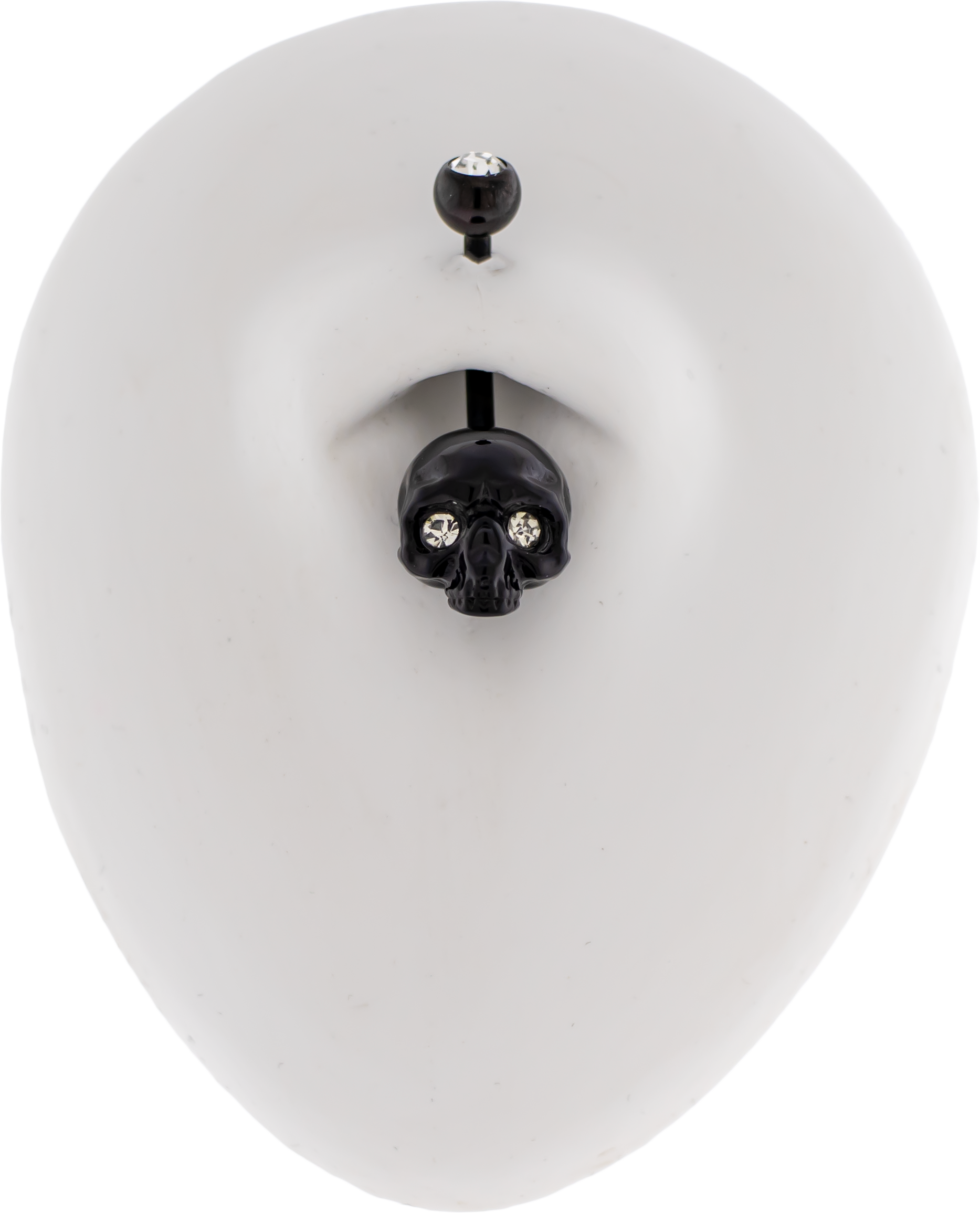 14G Skull Navel Ring - Pierced Addiction
