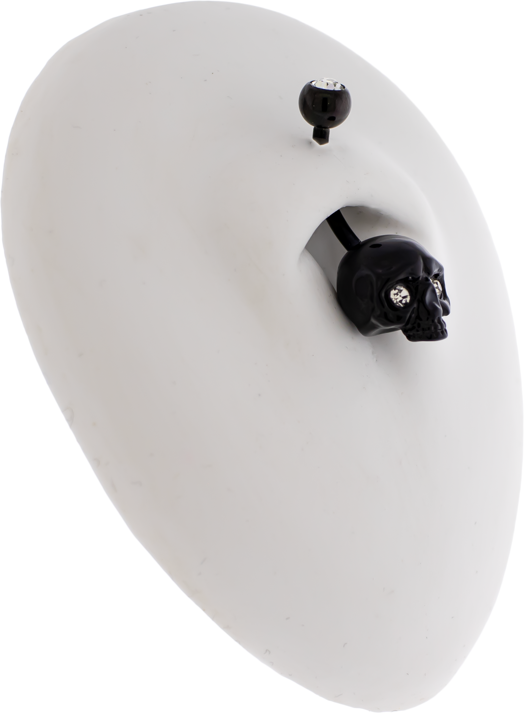 14G Skull Navel Ring - Pierced Addiction