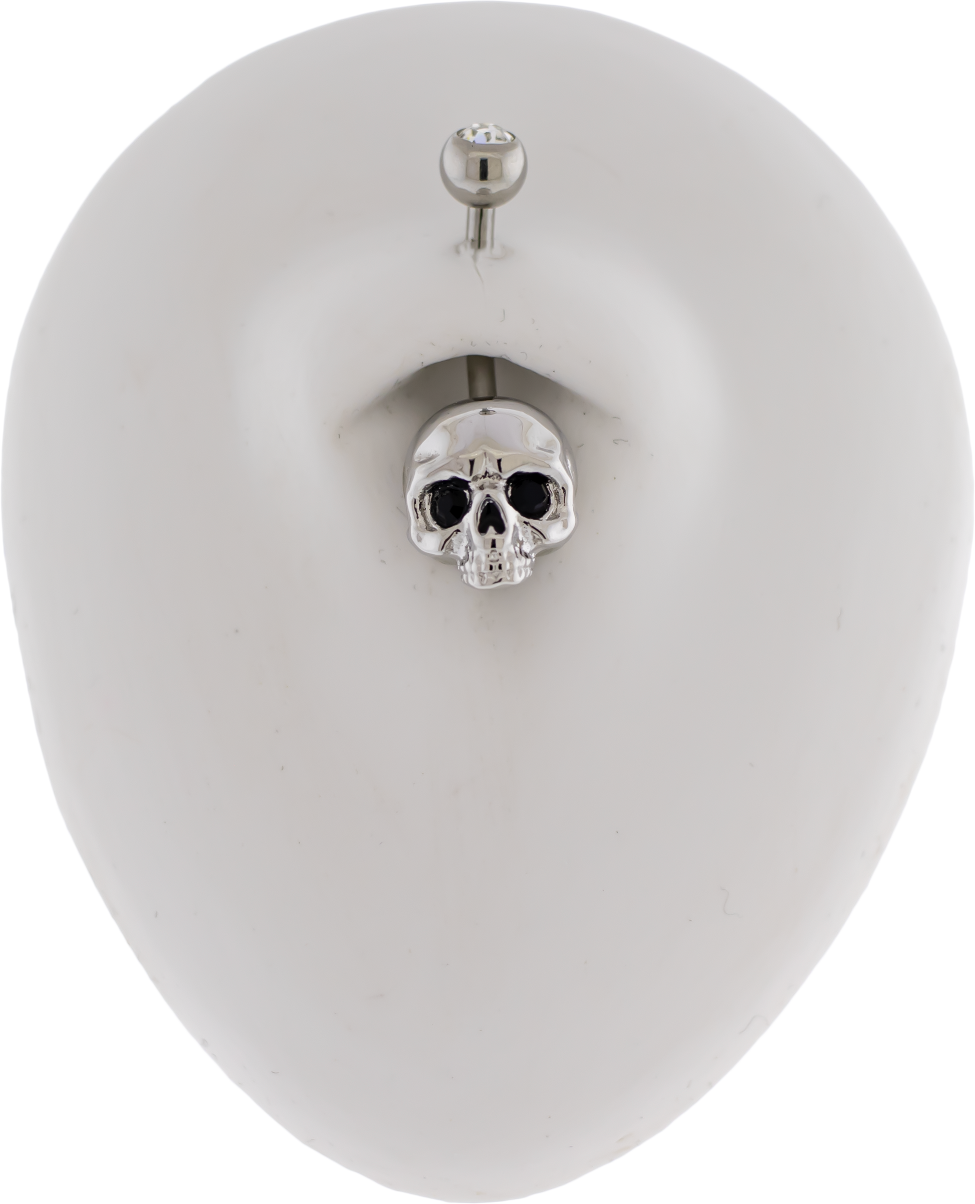 14G Skull Navel Ring - Pierced Addiction