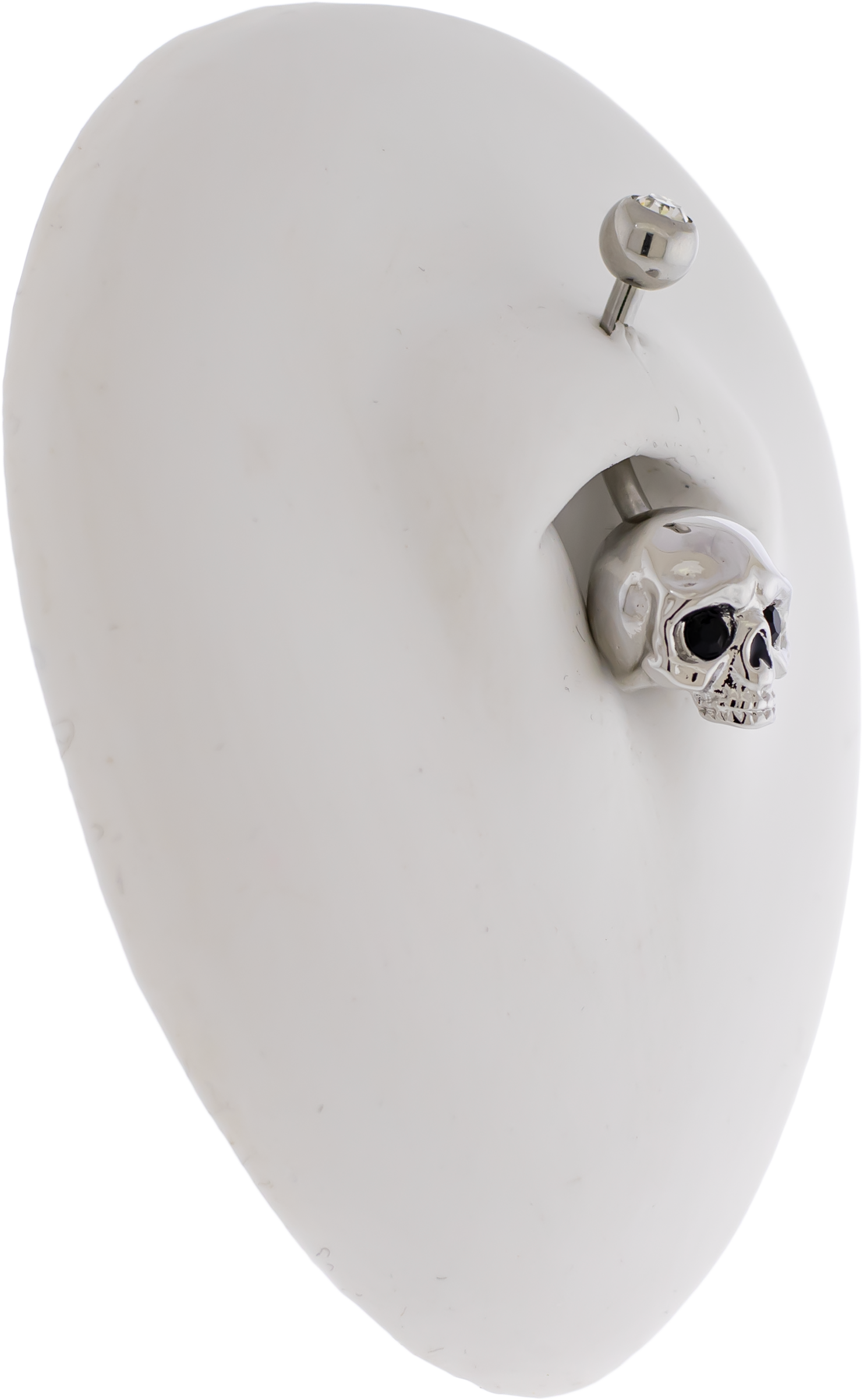 14G Skull Navel Ring - Pierced Addiction