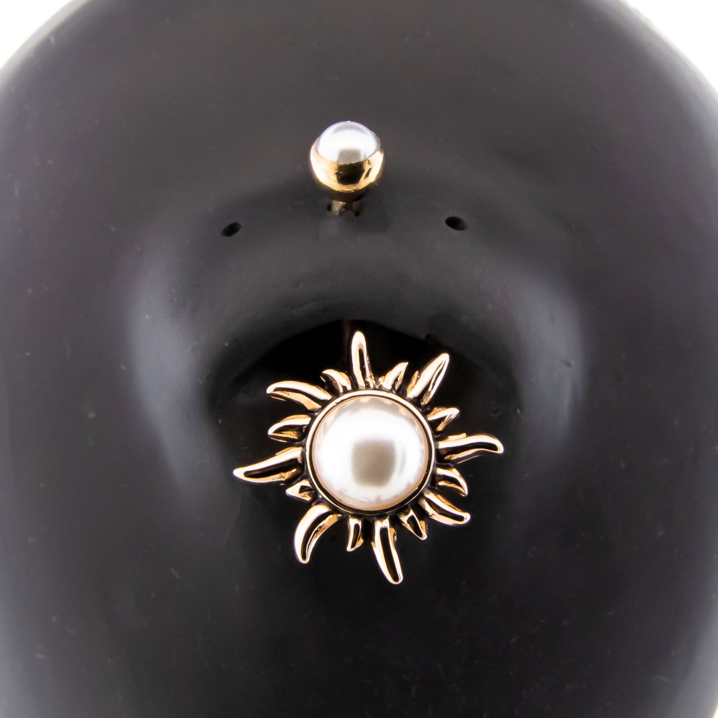 14G Pearl Sun Navel Ring