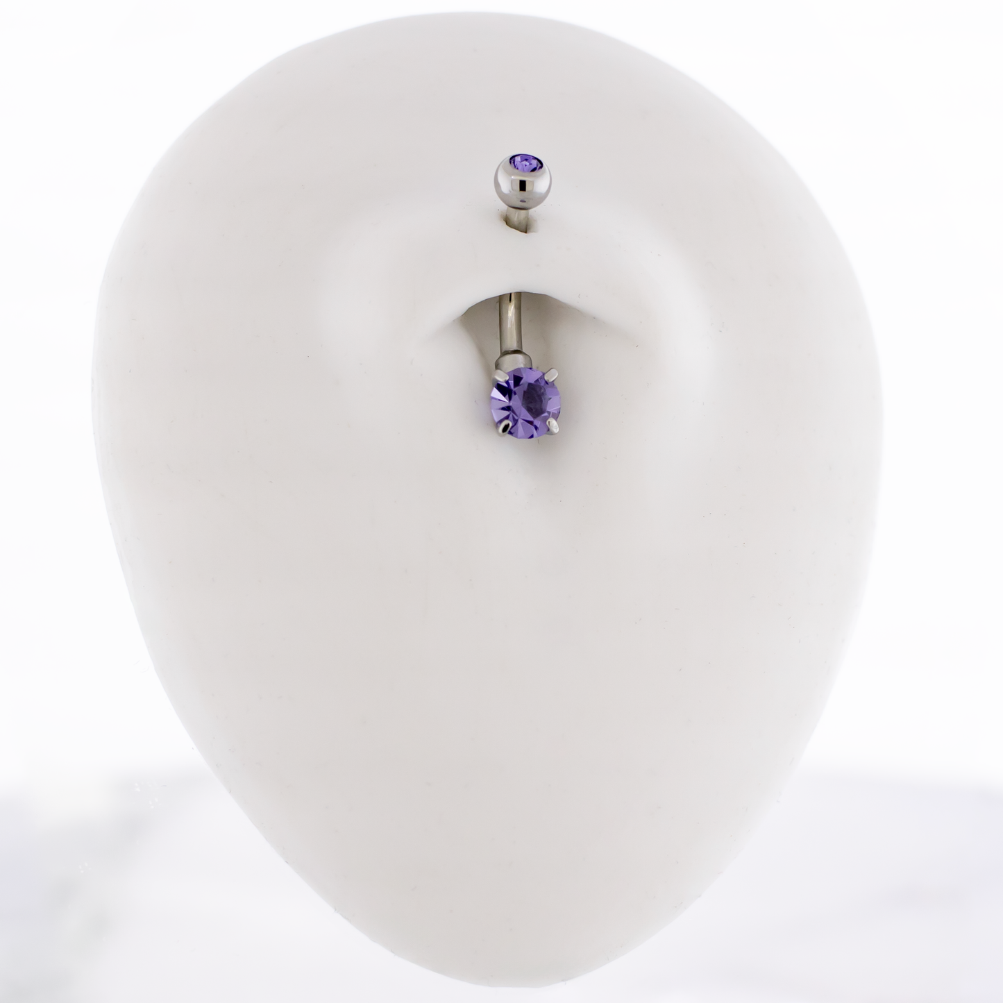 14G Mini Round Cubic Zirconia Navel Ring