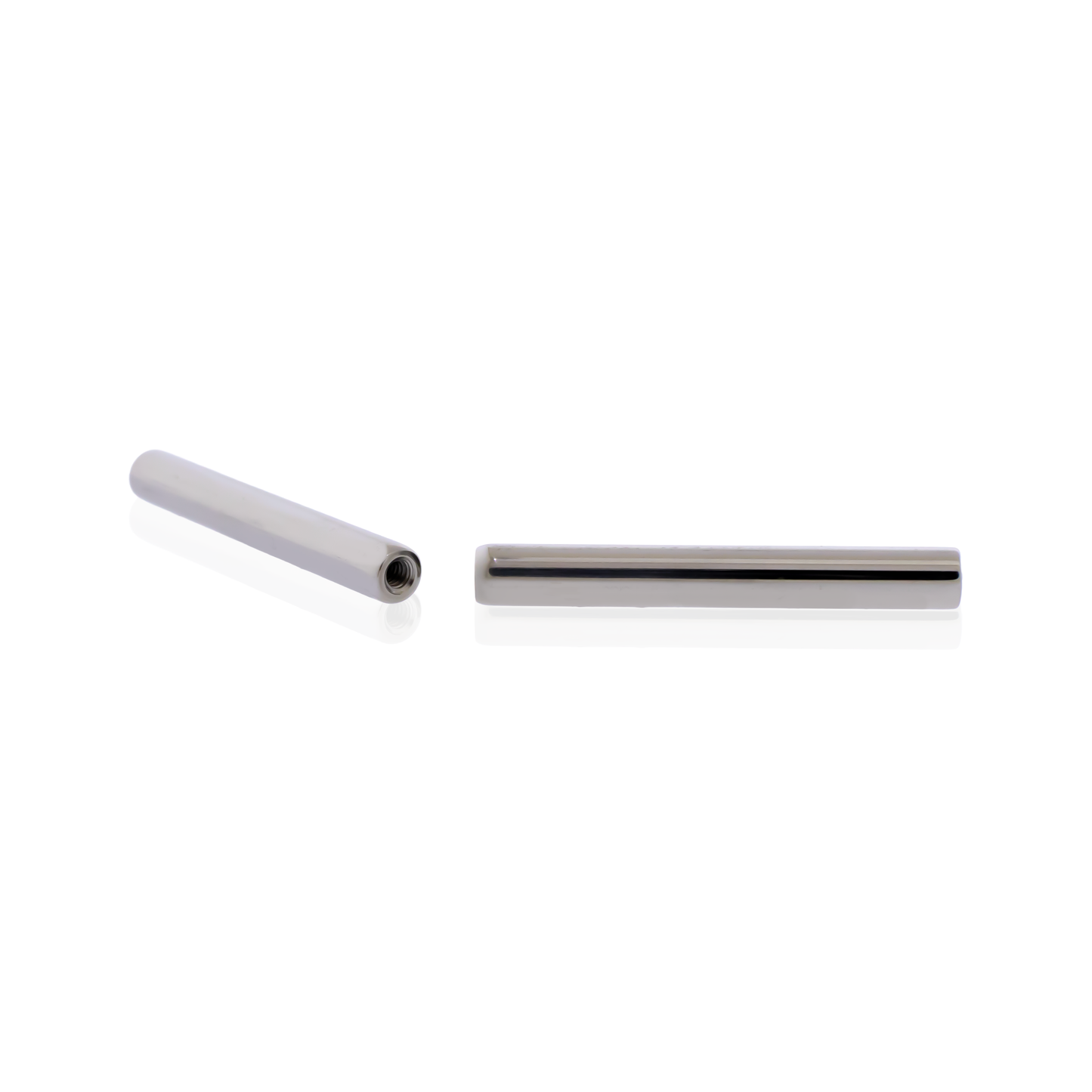 10G Steel Straight Barbell - Internally Threaded Post - Pierced Addiction