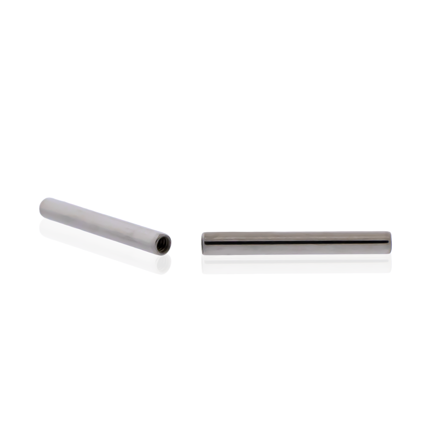 16G Steel Straight Barbell - Internally Threaded Post - Pierced Addiction