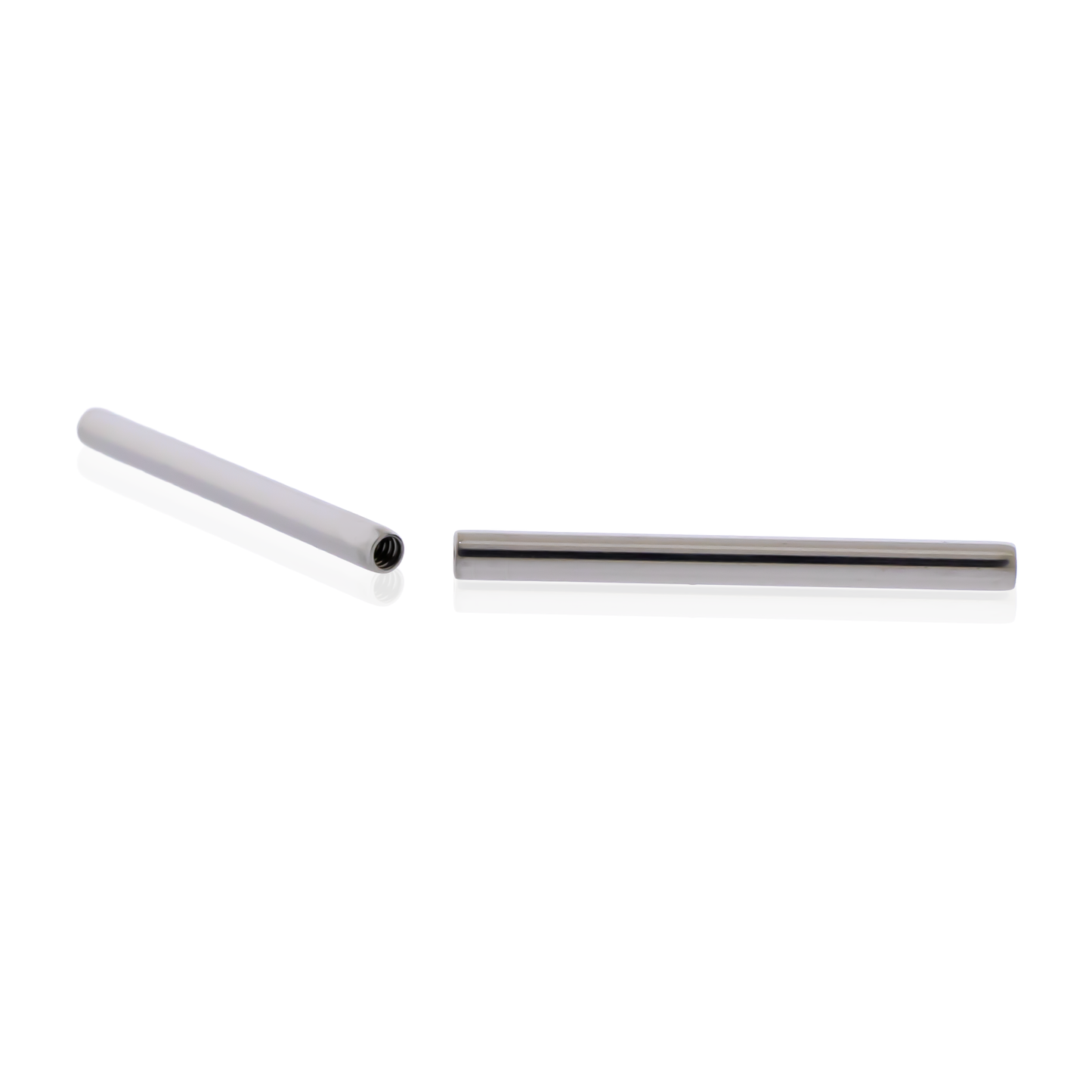 16G Steel Straight Barbell - Internally Threaded Post - Pierced Addiction