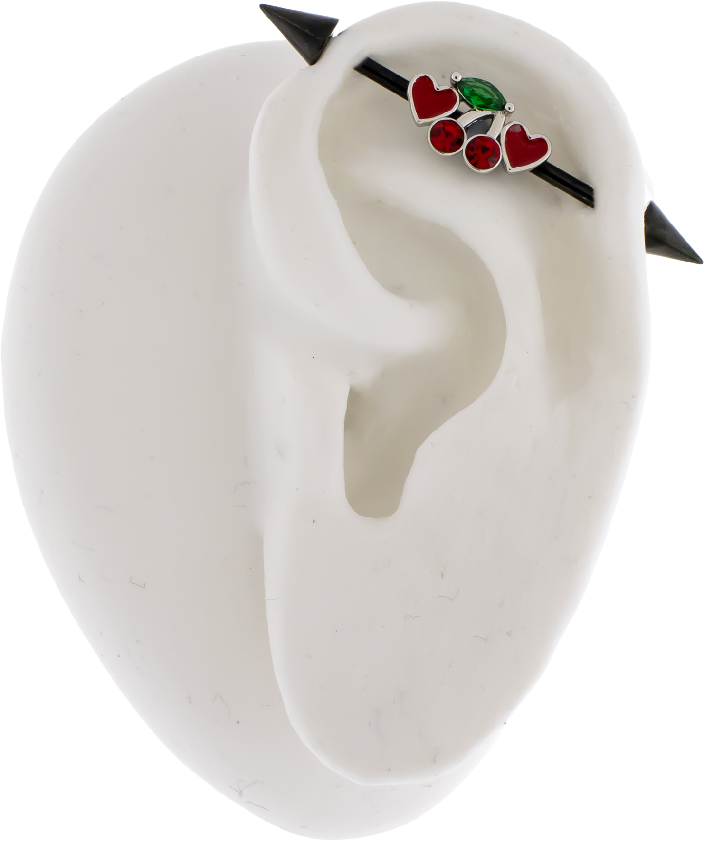 14G Industrial Barbell - Cherry - Pierced Addiction