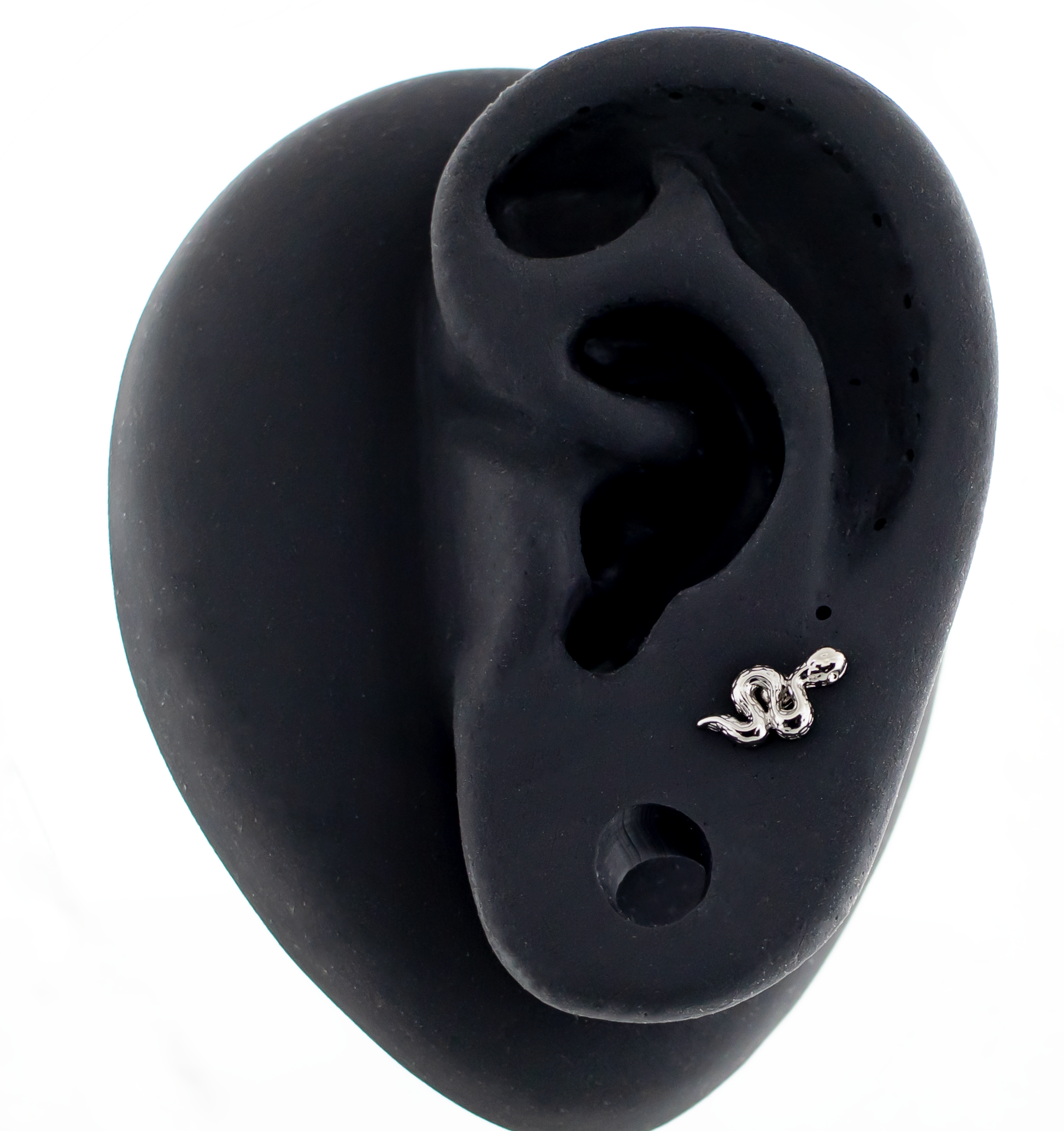 16G Snake Cartilage Barbell - Pierced Addiction