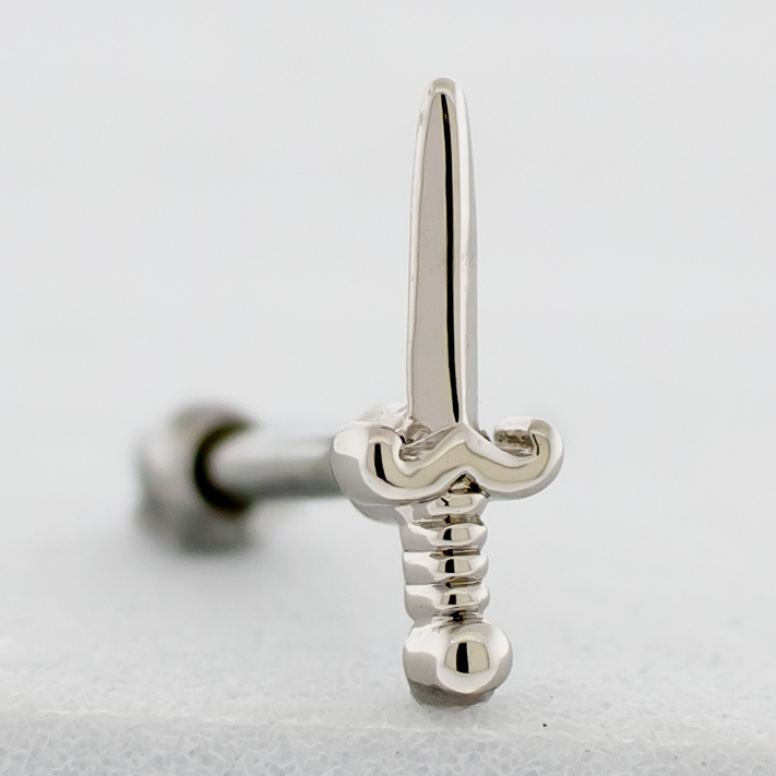 16G PVD Barbell w/ Dagger