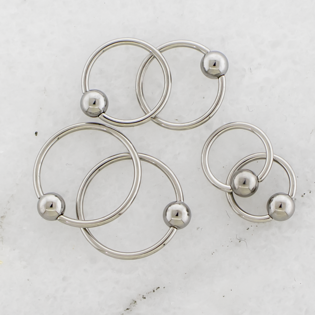 20G Steel Captive Bead Rings