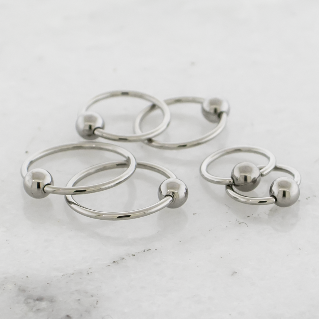 20G Steel Captive Bead Rings