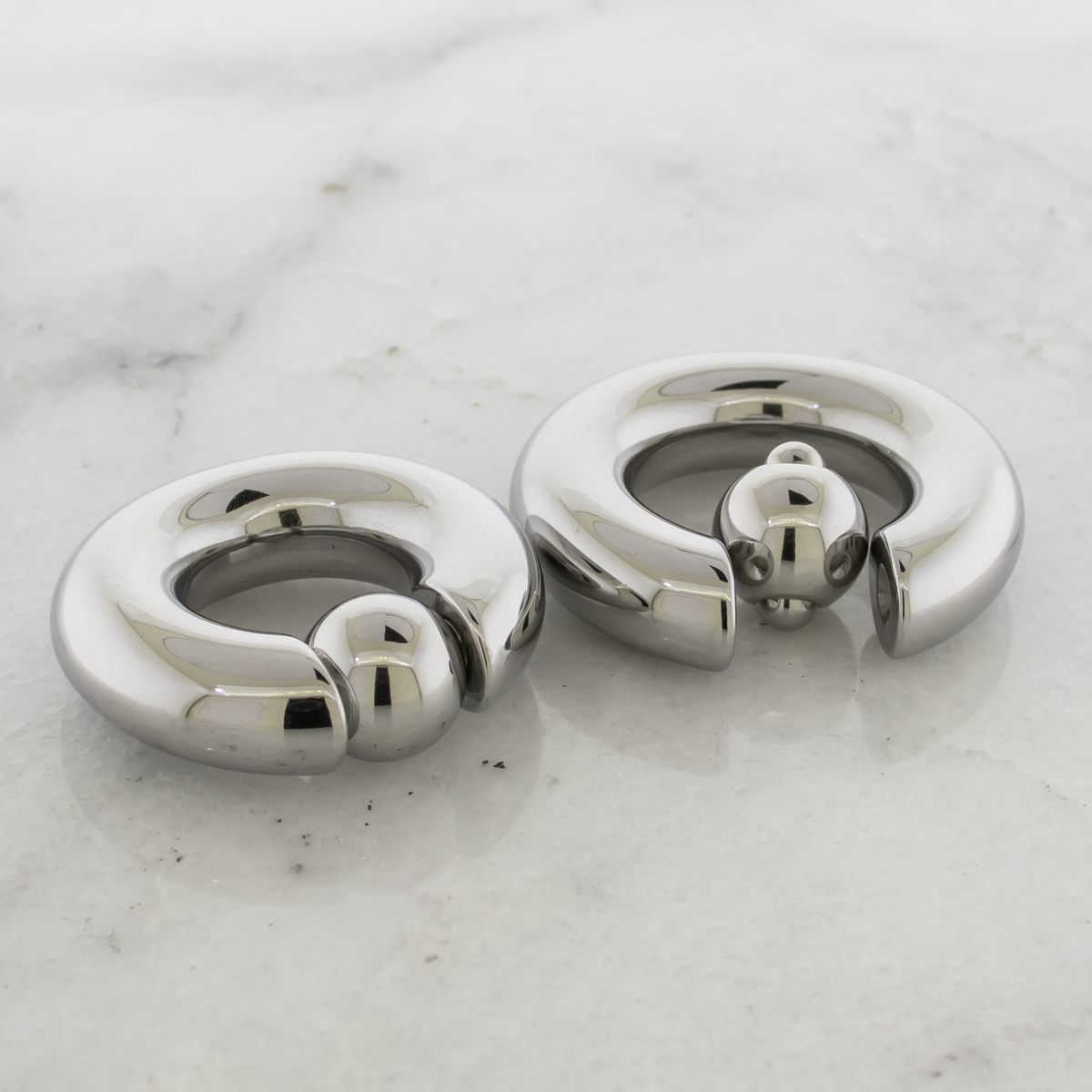 Spring Loaded Cobb Rings 00G Steel Spring Loaded Captive Bead Rings