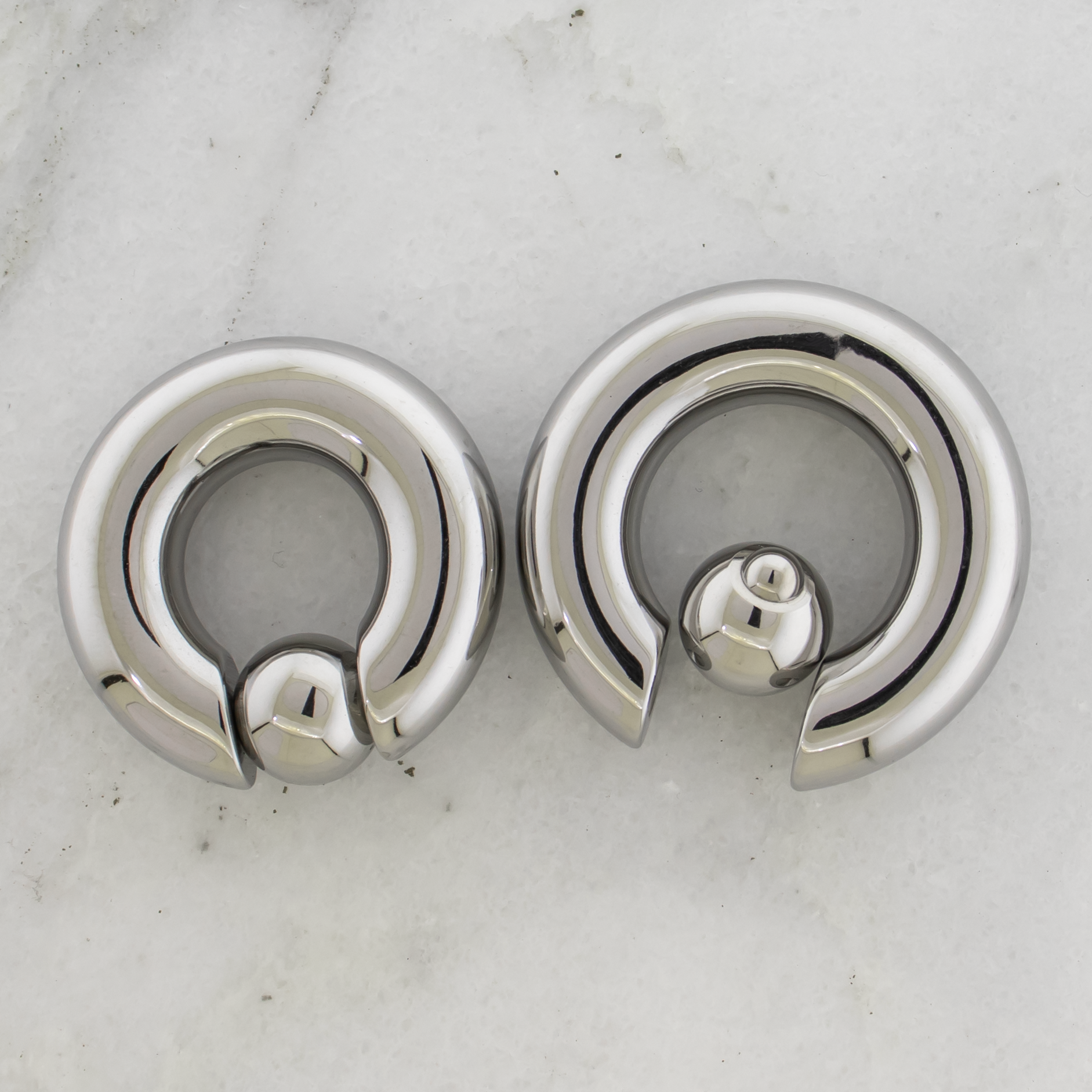 Spring Loaded Cobb Rings 00G Steel Spring Loaded Captive Bead Rings