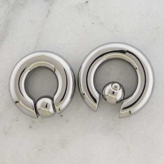 00G Steel Spring Loaded Captive Bead Rings