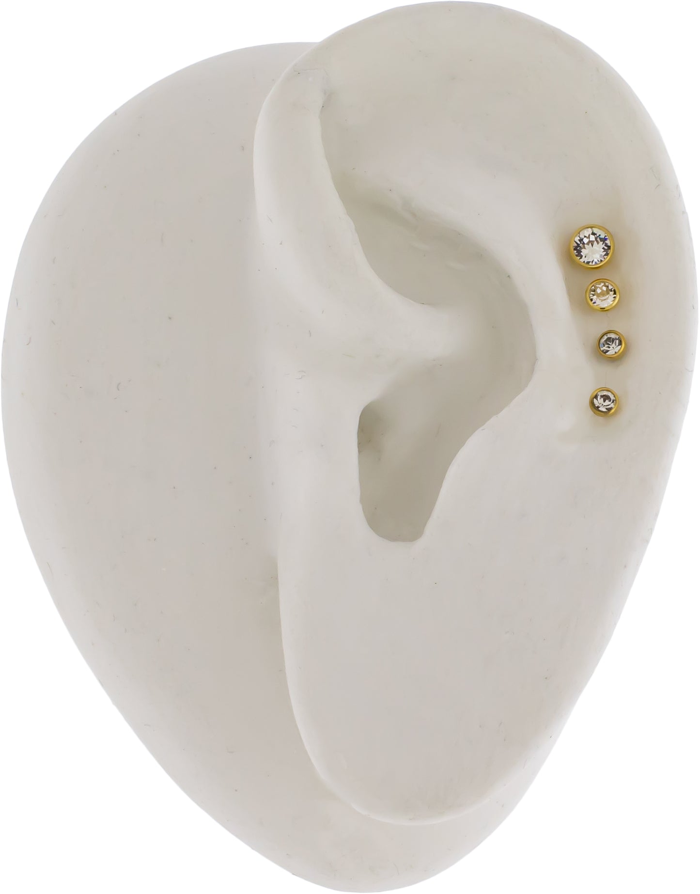 Steel Internally Threaded Gold PVD Gem Ball