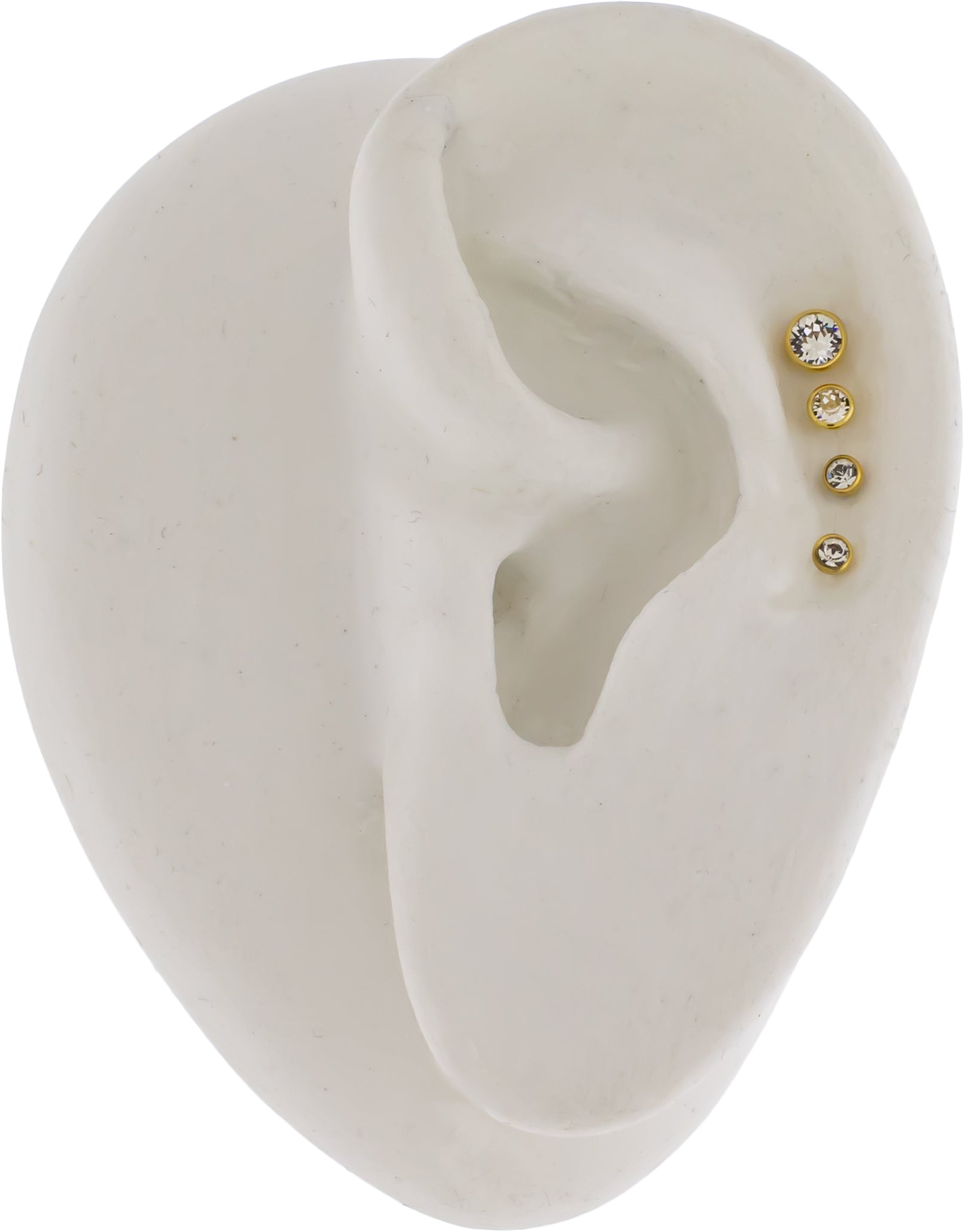 Steel Internally Threaded Gold PVD Gem Ball