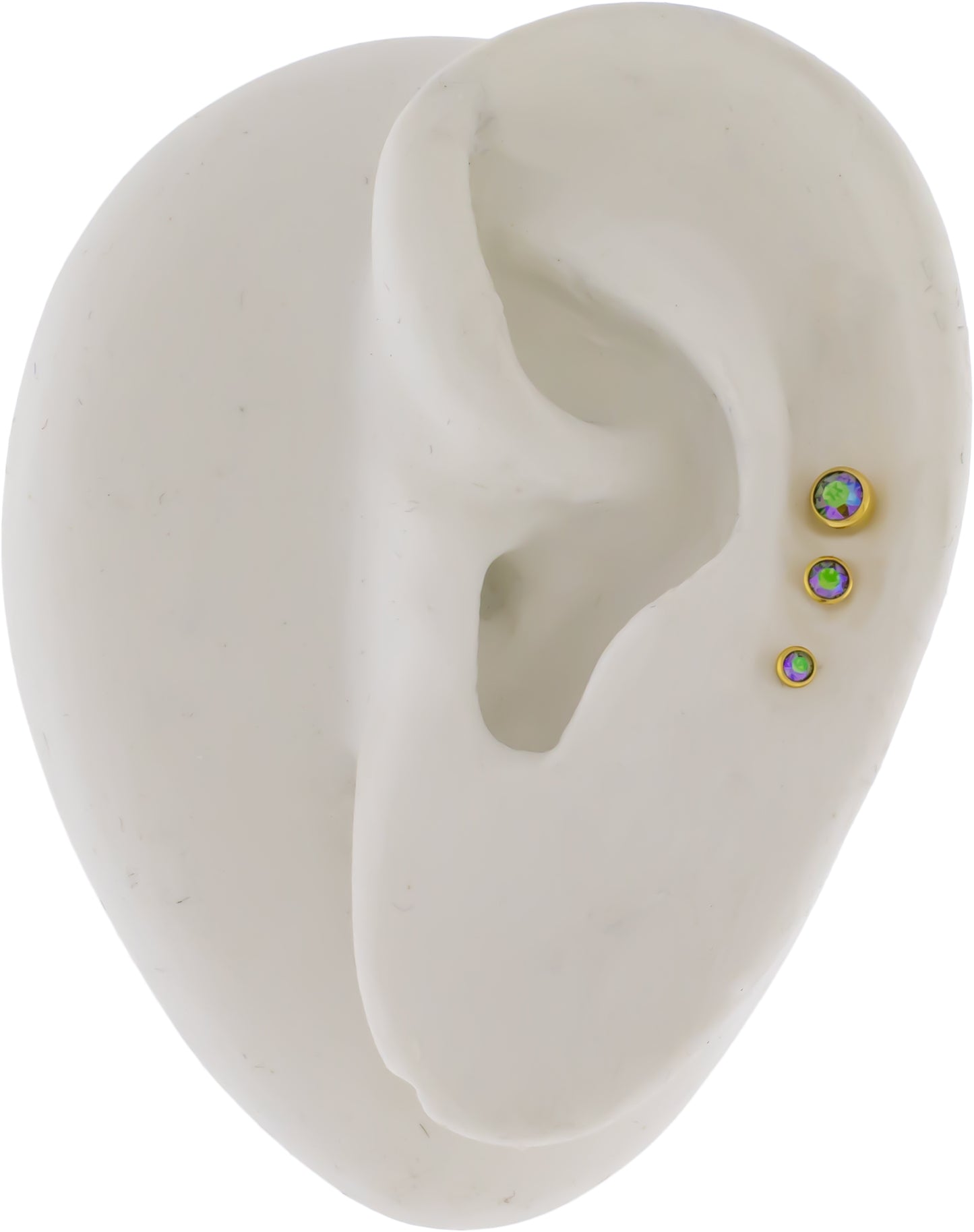 Steel Internally Threaded Gold PVD Gem Ball