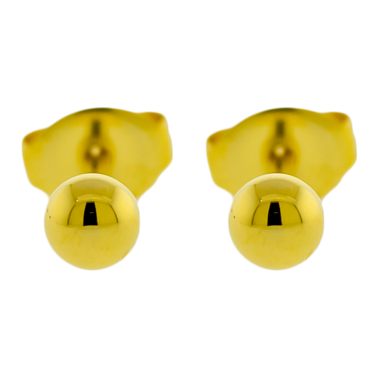 Steel Plain Ball Earring Studs