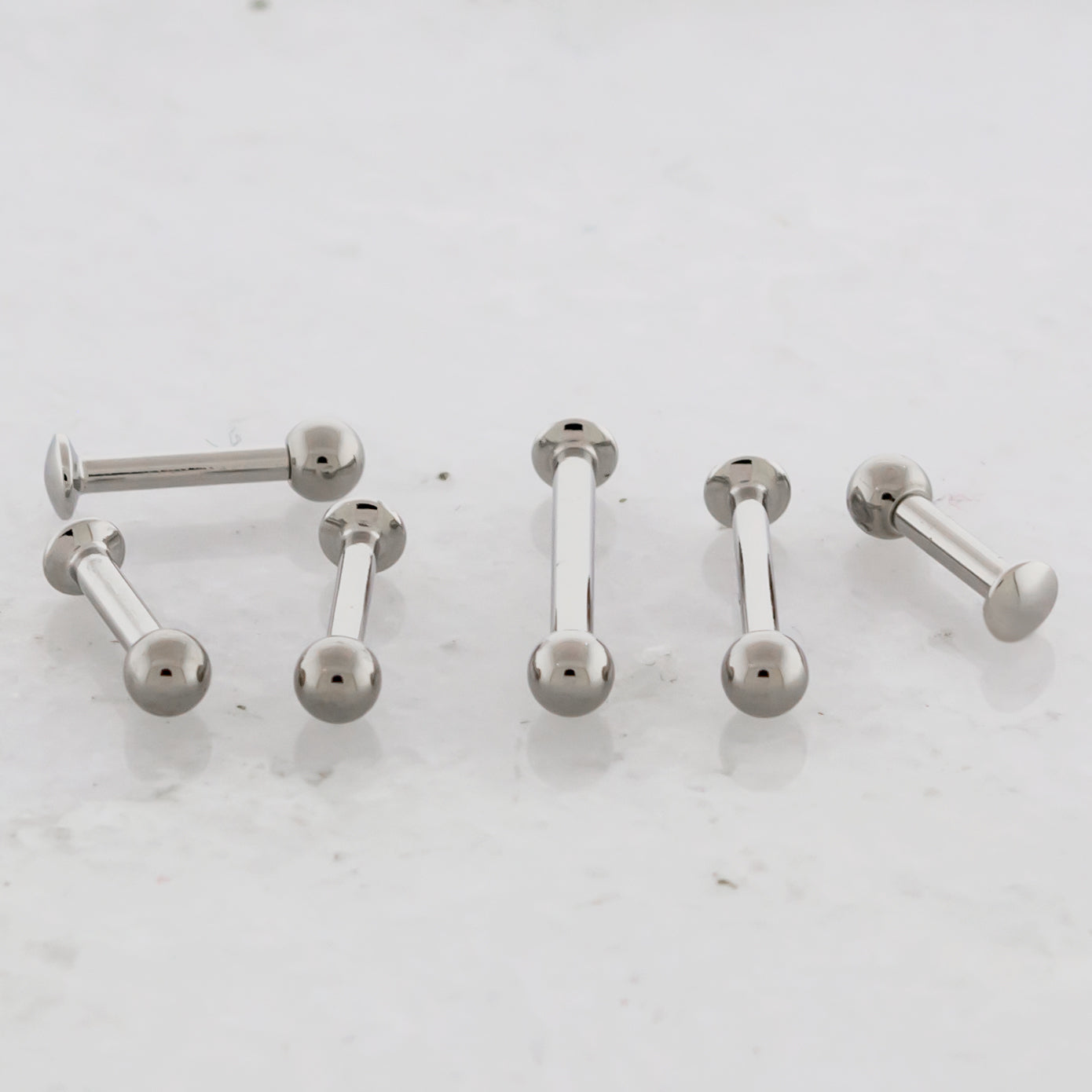 Steel Internally Threaded Helix Labret w/ Ball - Pierced Addiction