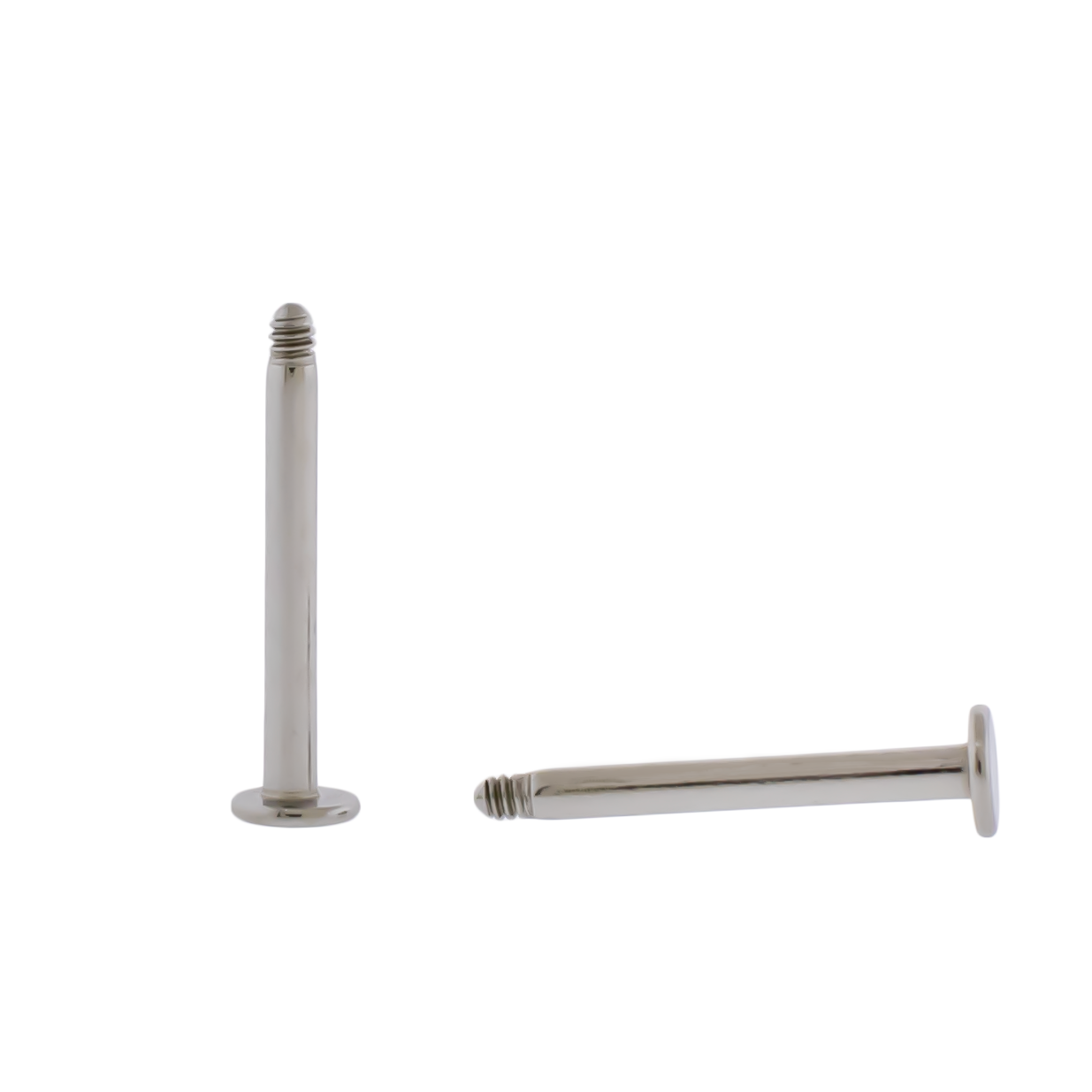 18G-14G Steel External Labret - Post Only - Pierced Addiction