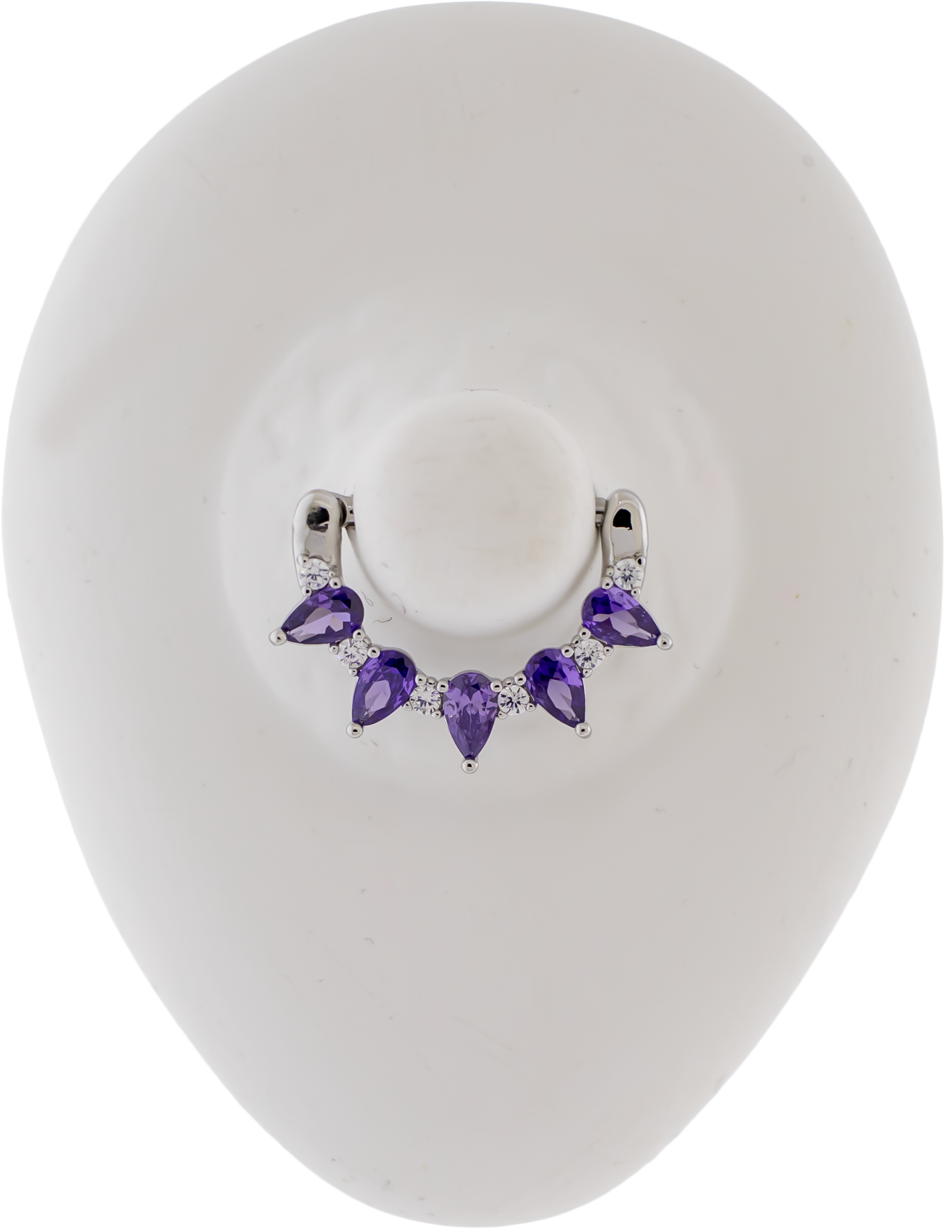 14G Teardrop Nipple Clicker - Pierced Addiction