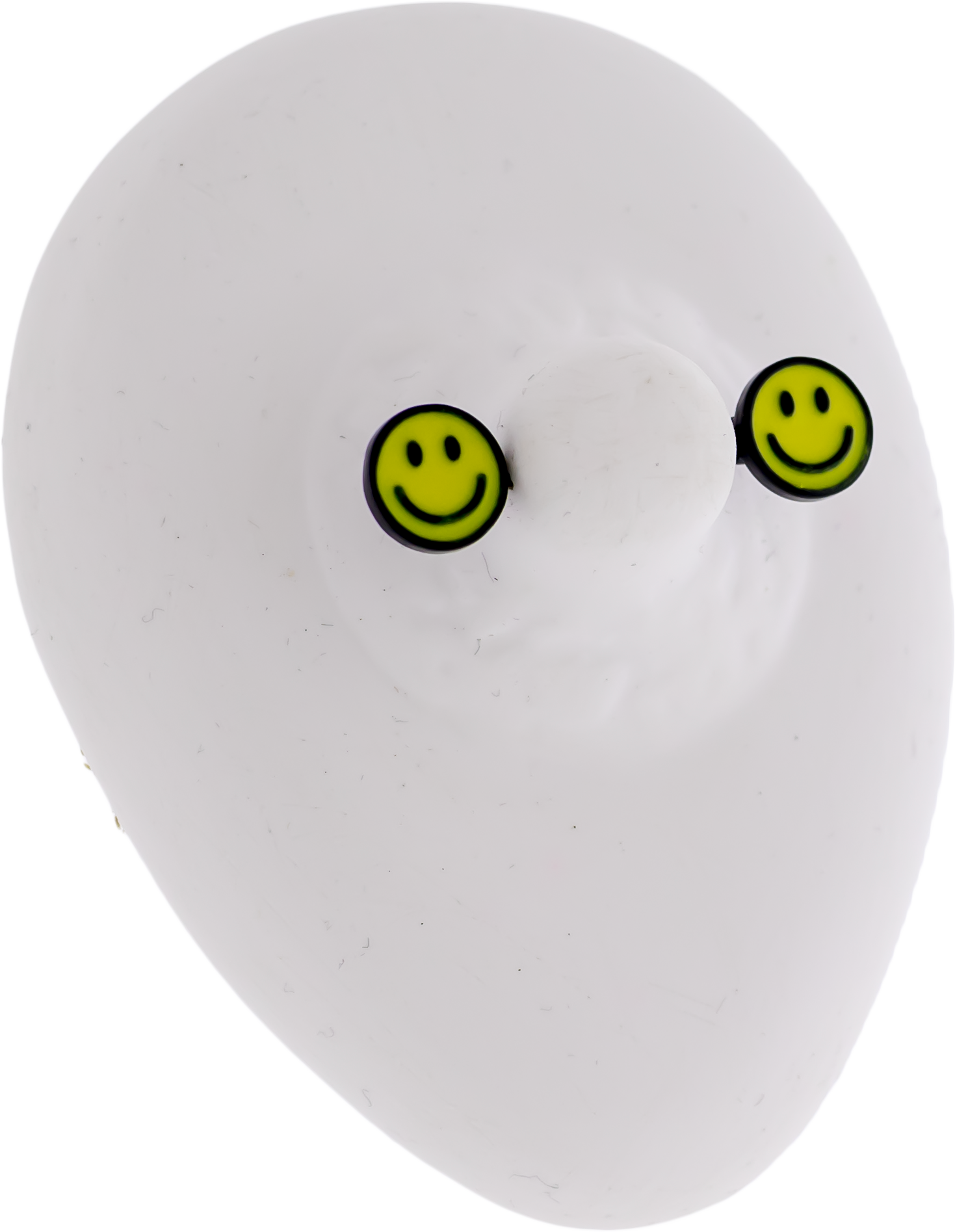 14G Nipple Barbell - Glow In Dark Happy Face - Pierced Addiction