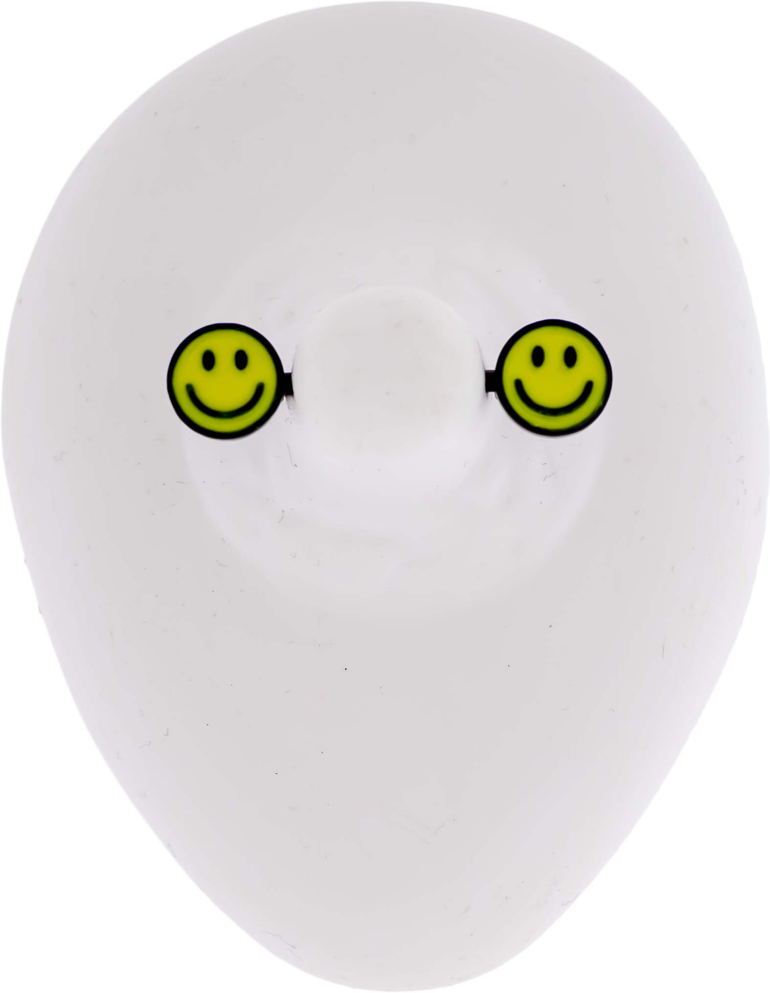 14G Nipple Barbell - Glow In Dark Happy Face - Pierced Addiction