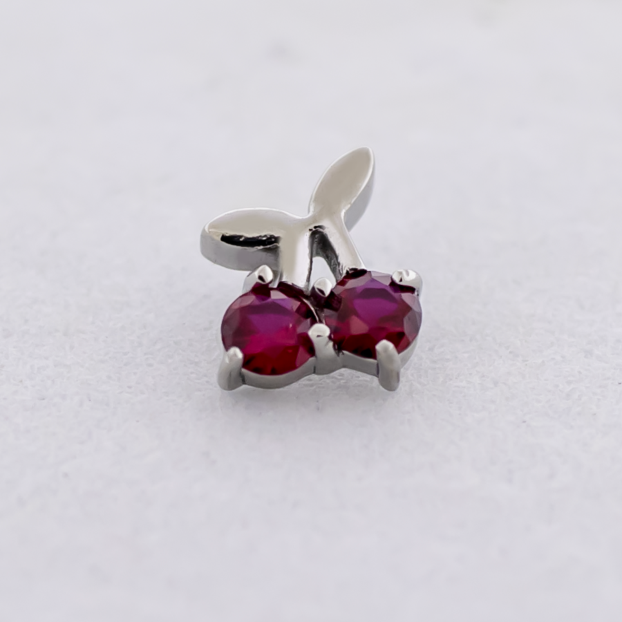 16G/18G Steel Internally Threaded End- Gem Cherry