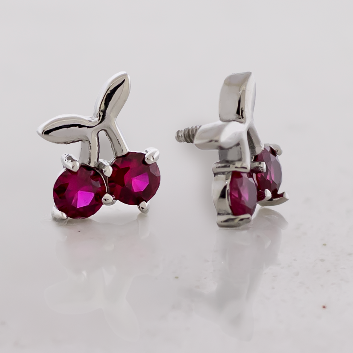 16G/18G Steel Internally Threaded End- Gem Cherry