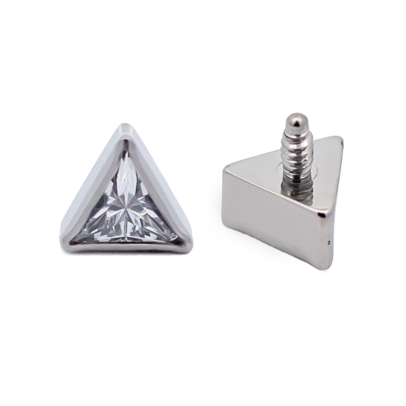 16G/18G Steel Internally Threaded Triangle CZ End