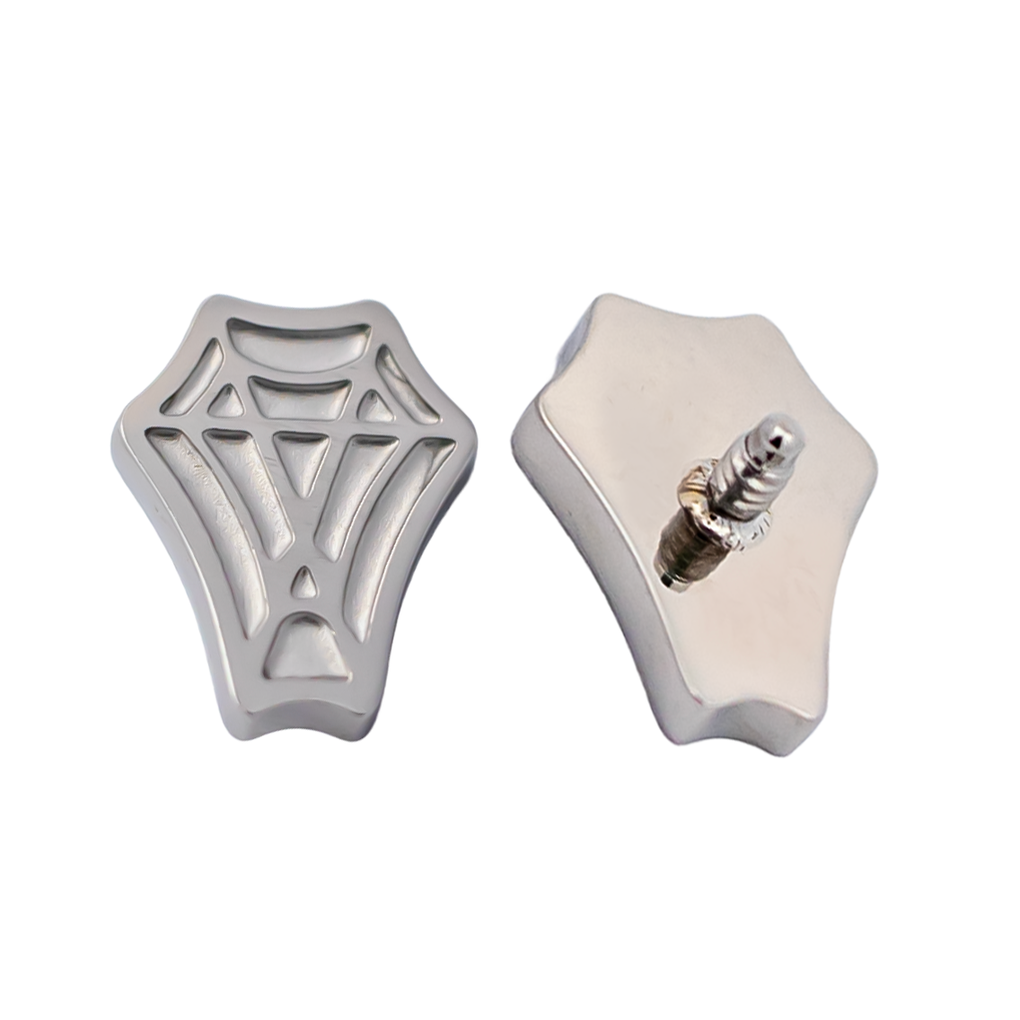 16G/18G Steel Internally Threaded Coffin Spider Web End