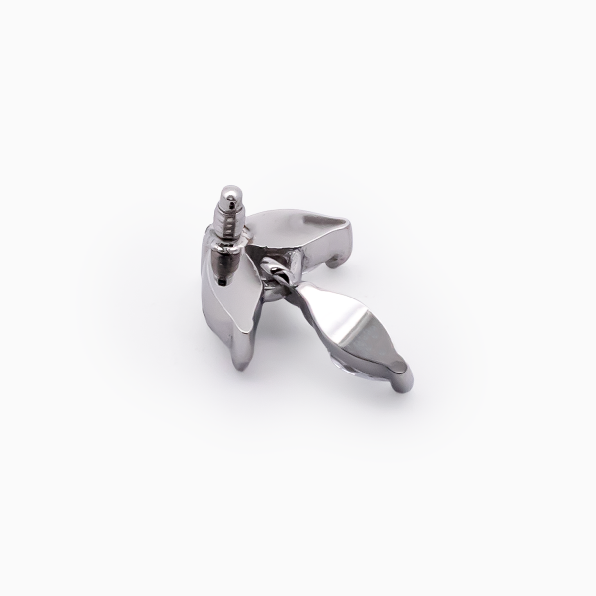 Steel Internally Threaded End - Marquise Gem Dangle 16G