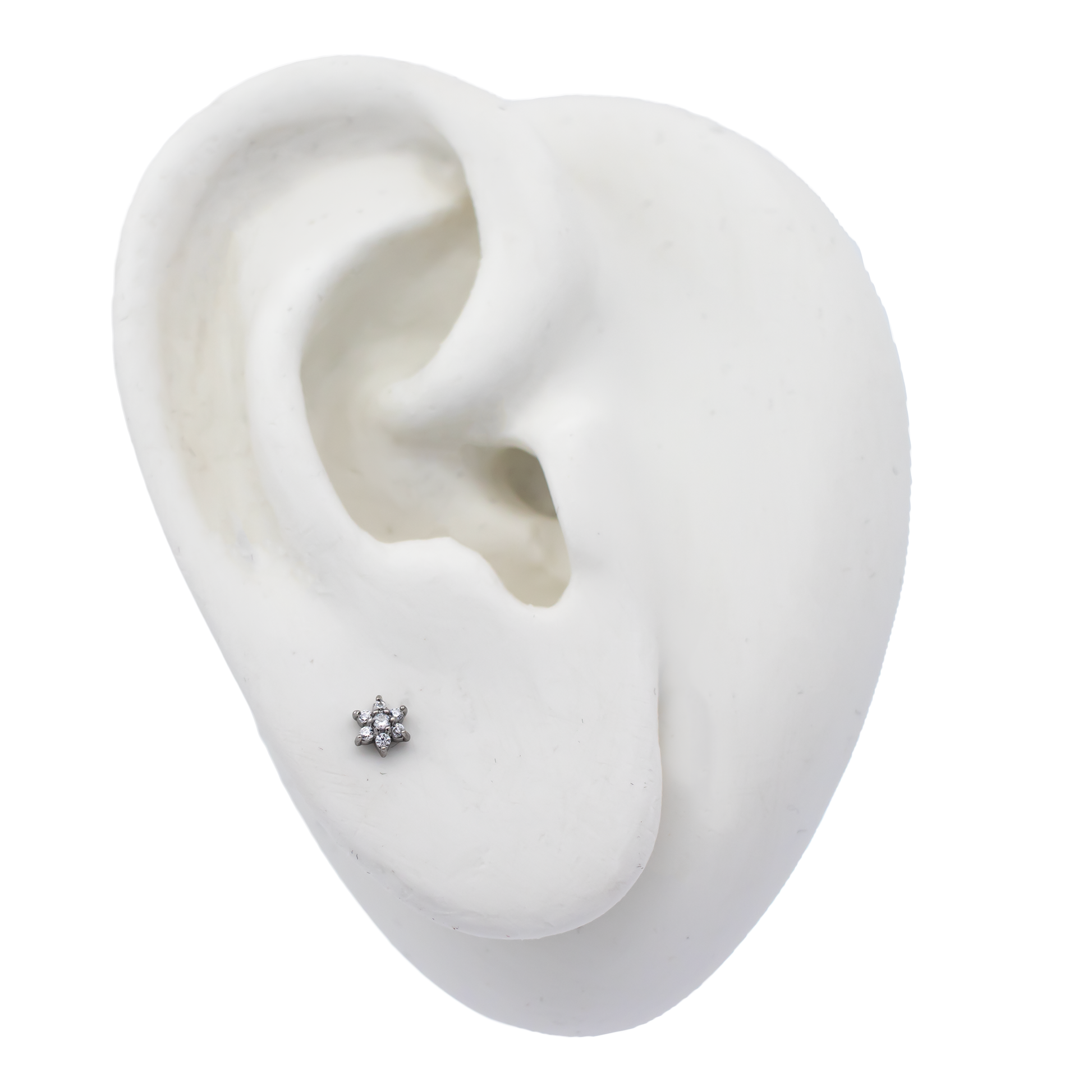 16G/18G Steel Internally Threaded Seven-Gem Flower End