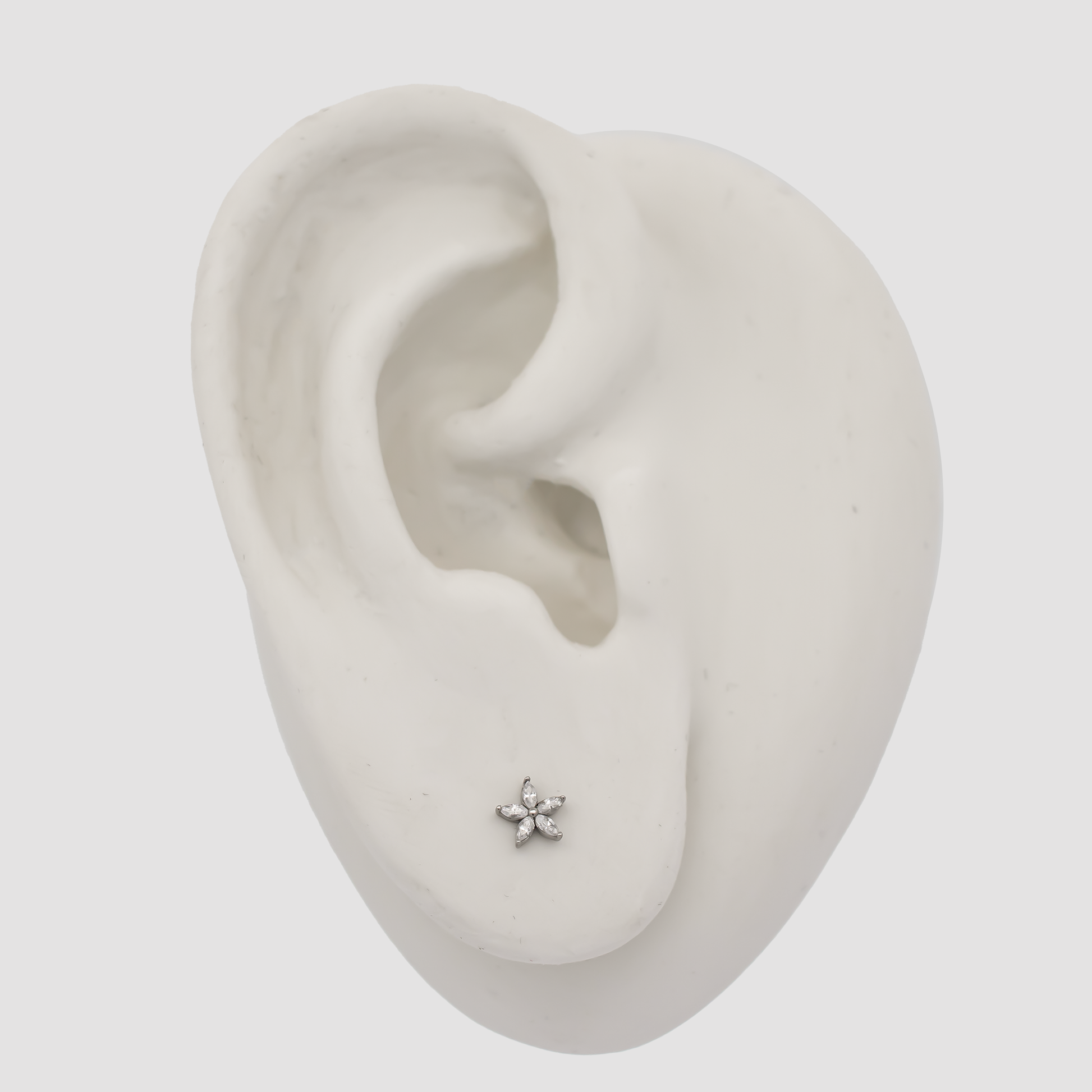 16G/18G Steel Internally Threaded Five-Marquise Flower End