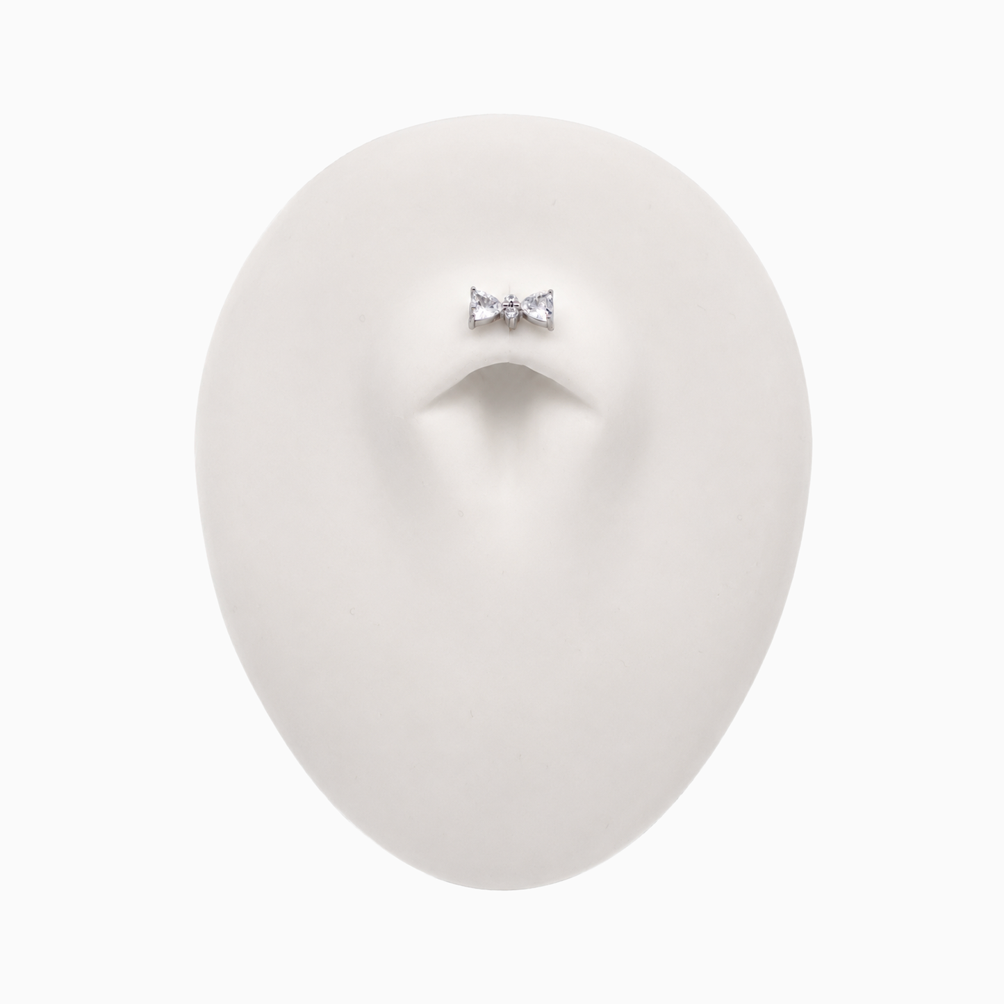 Steel Internally Threaded End - 2 Trillion CZ W/Round CZ 16G