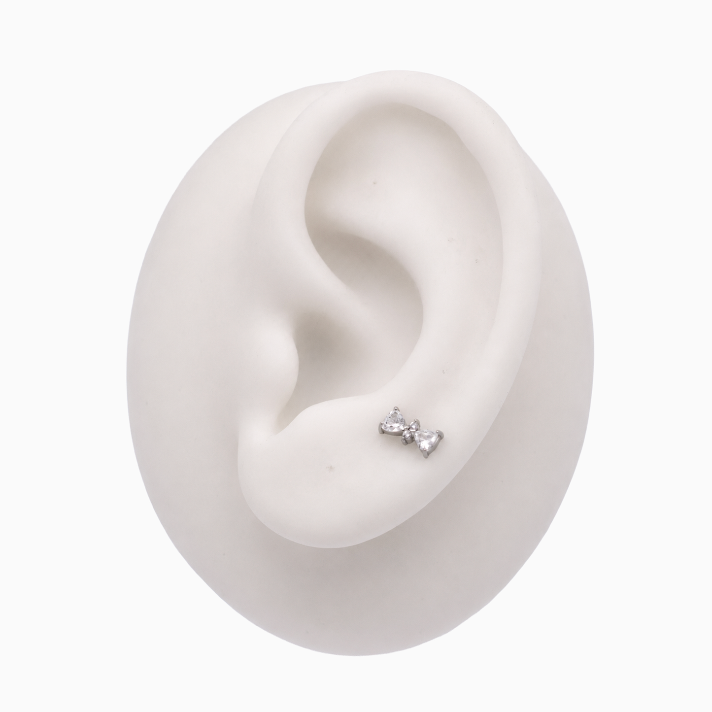 Steel Internally Threaded End - 2 Trillion CZ W/Round CZ 16G