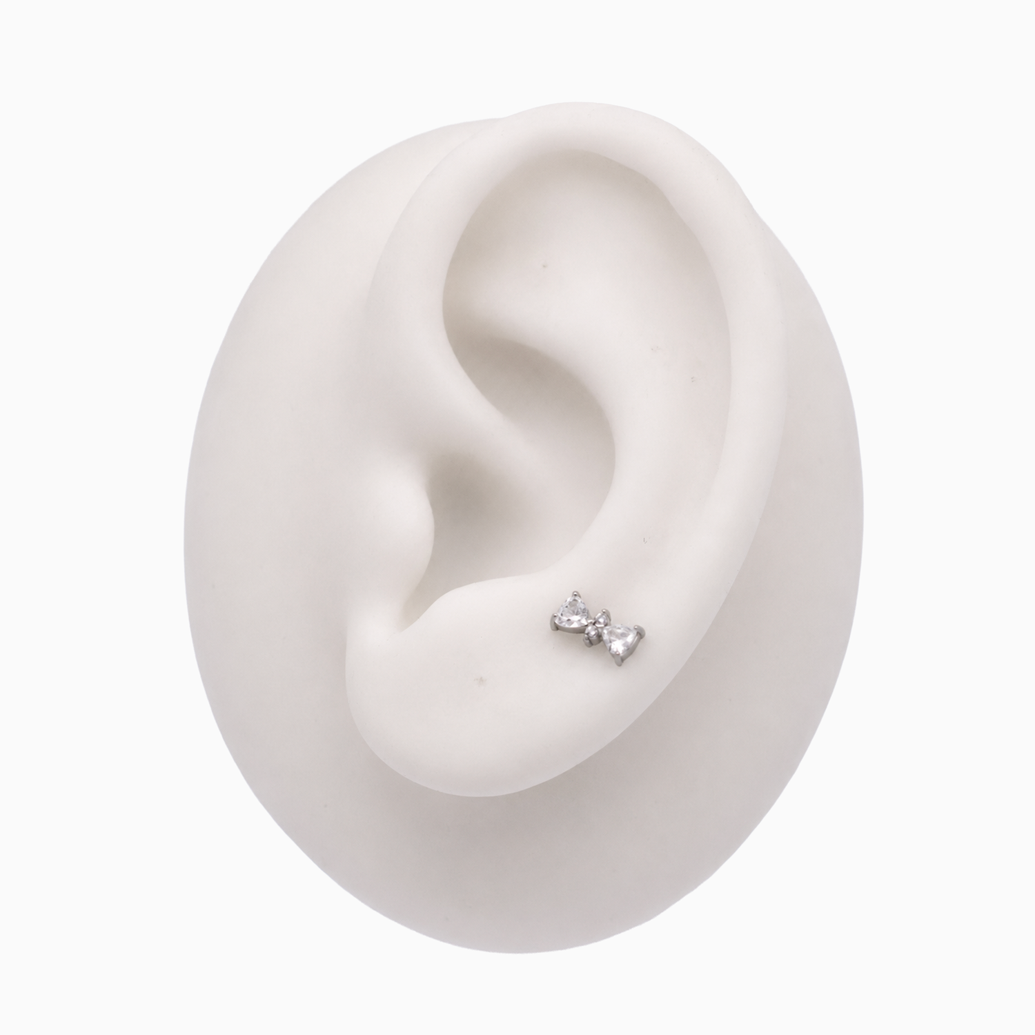 Steel Internally Threaded End - 2 Trillion CZ W/Round CZ 16G