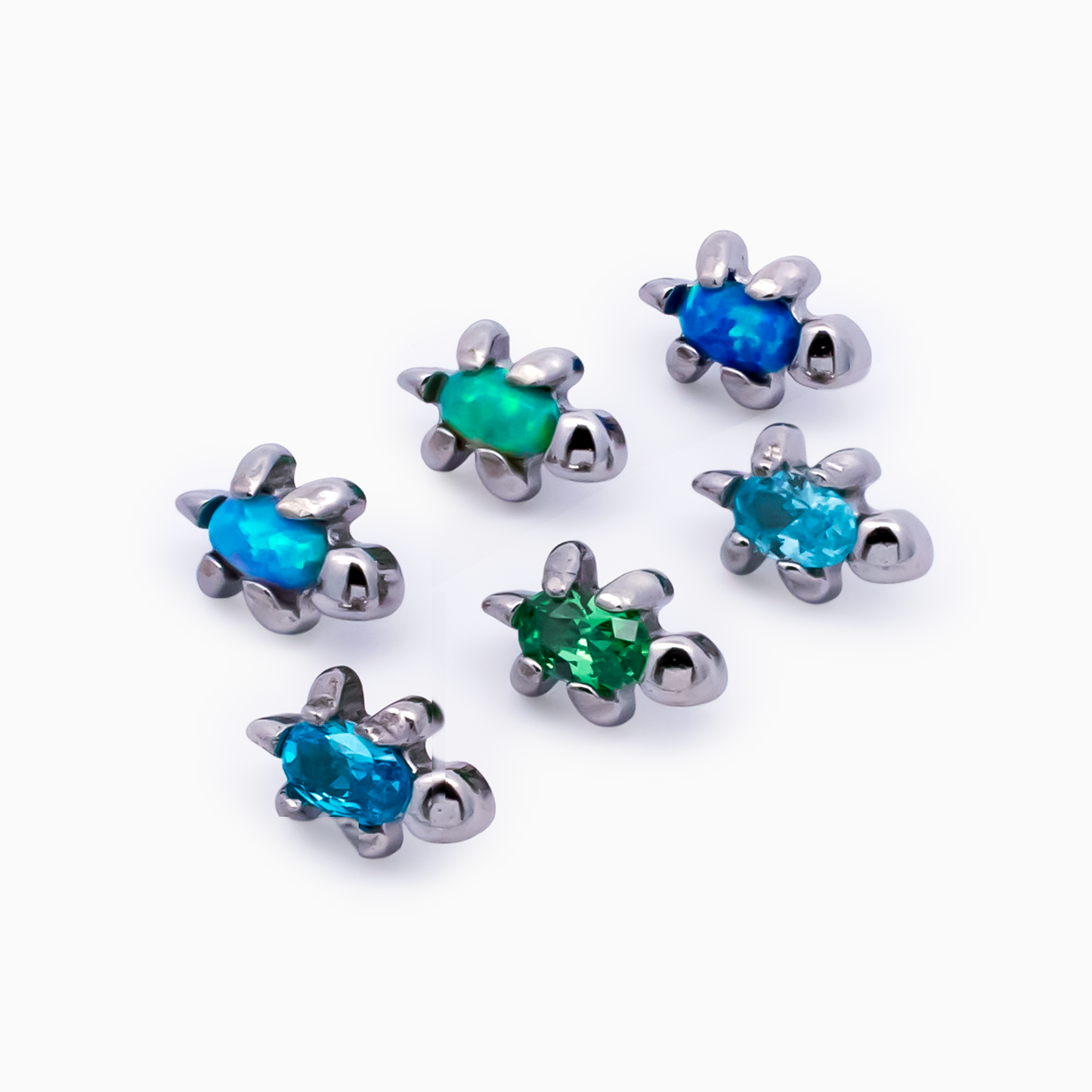 Steel Internally Threaded Sea Turtle End - 16G