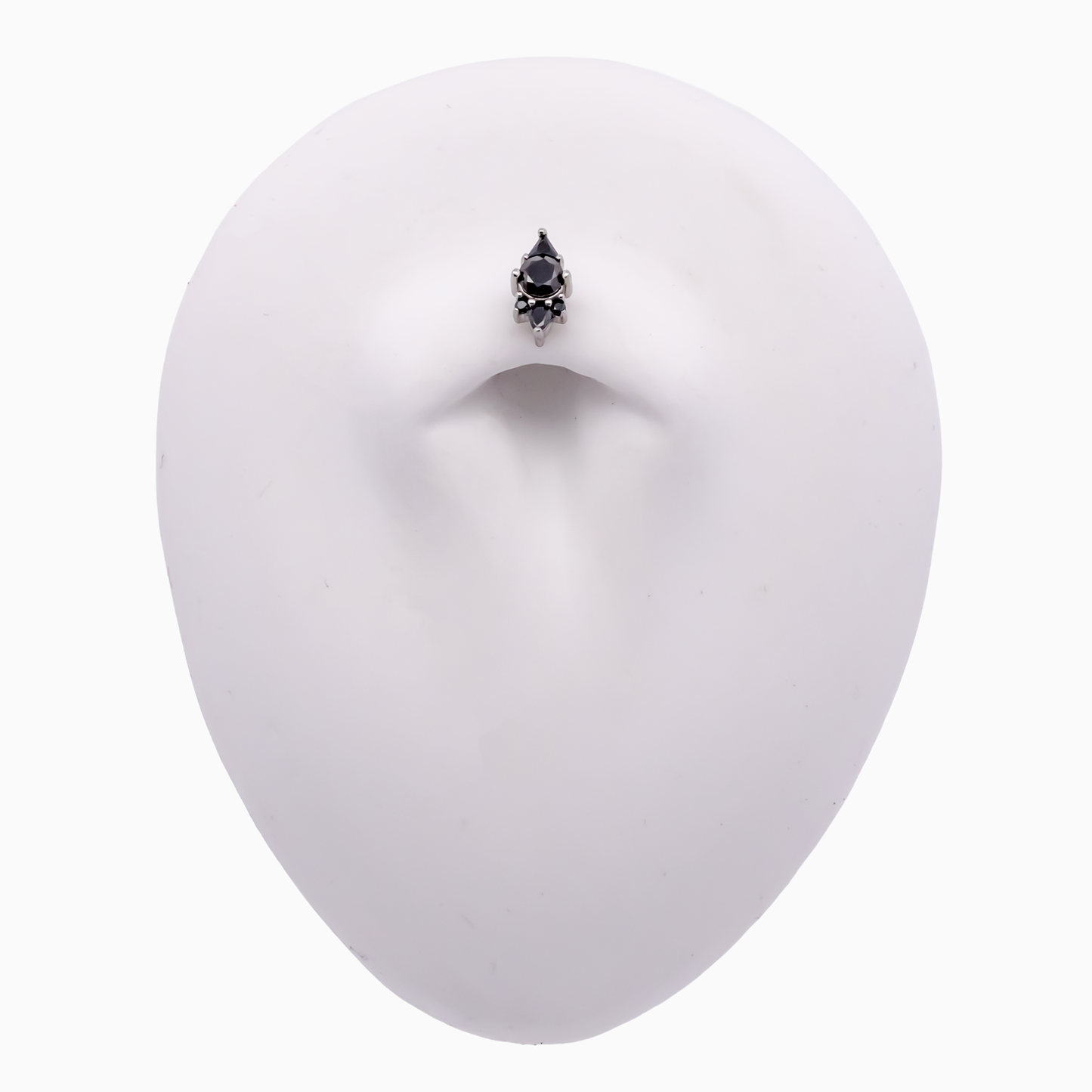 Steel Internally Threaded End with Round & Trillion Cluster – 16G