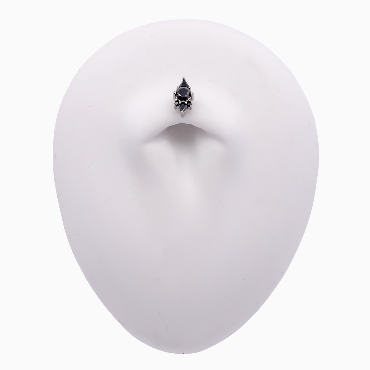 Steel Internally Threaded End with Round & Trillion Cluster – 16G